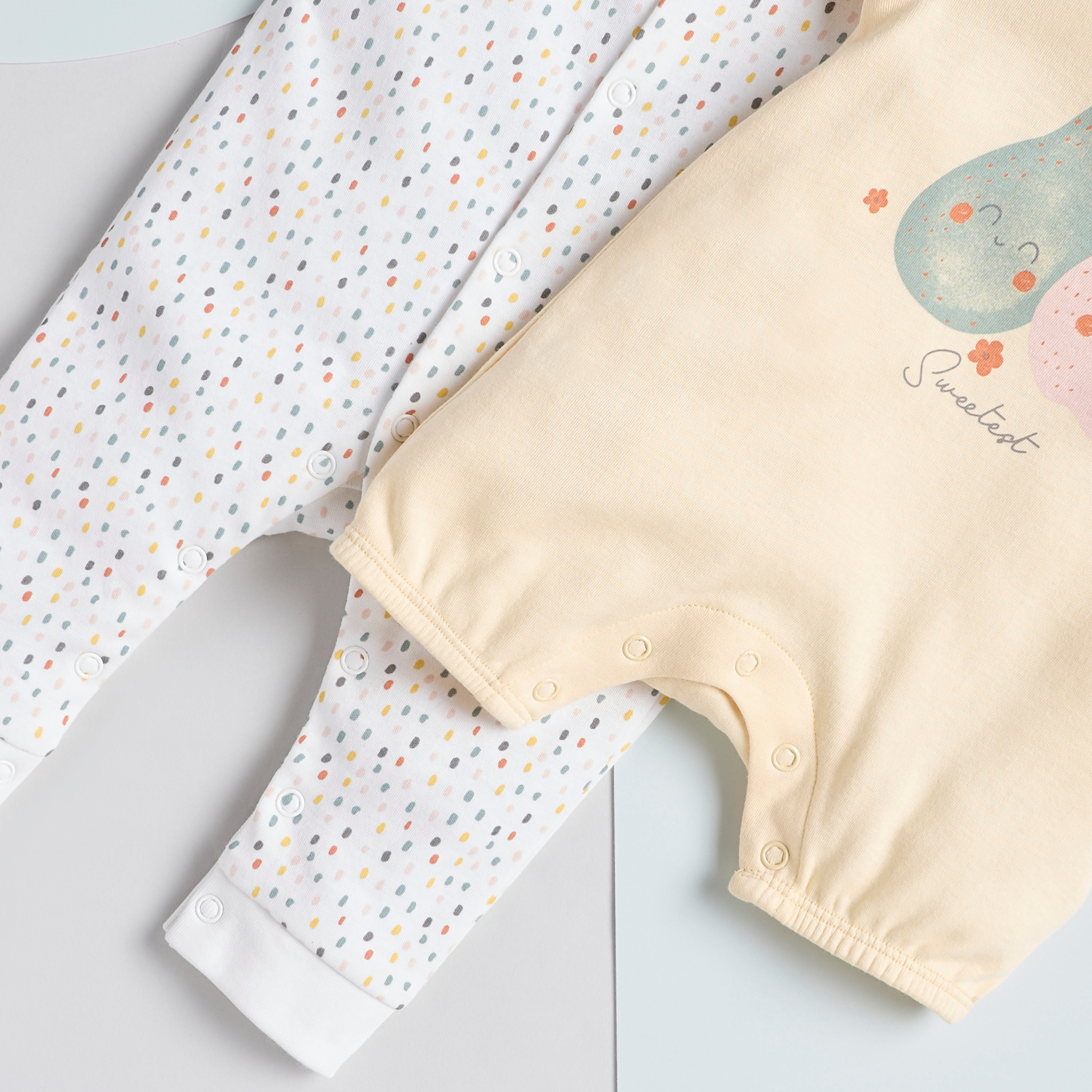Juniors Printed Sleepsuit and Romper Set-baby-girls-clothing-nightwear-sleepsuits-image-5