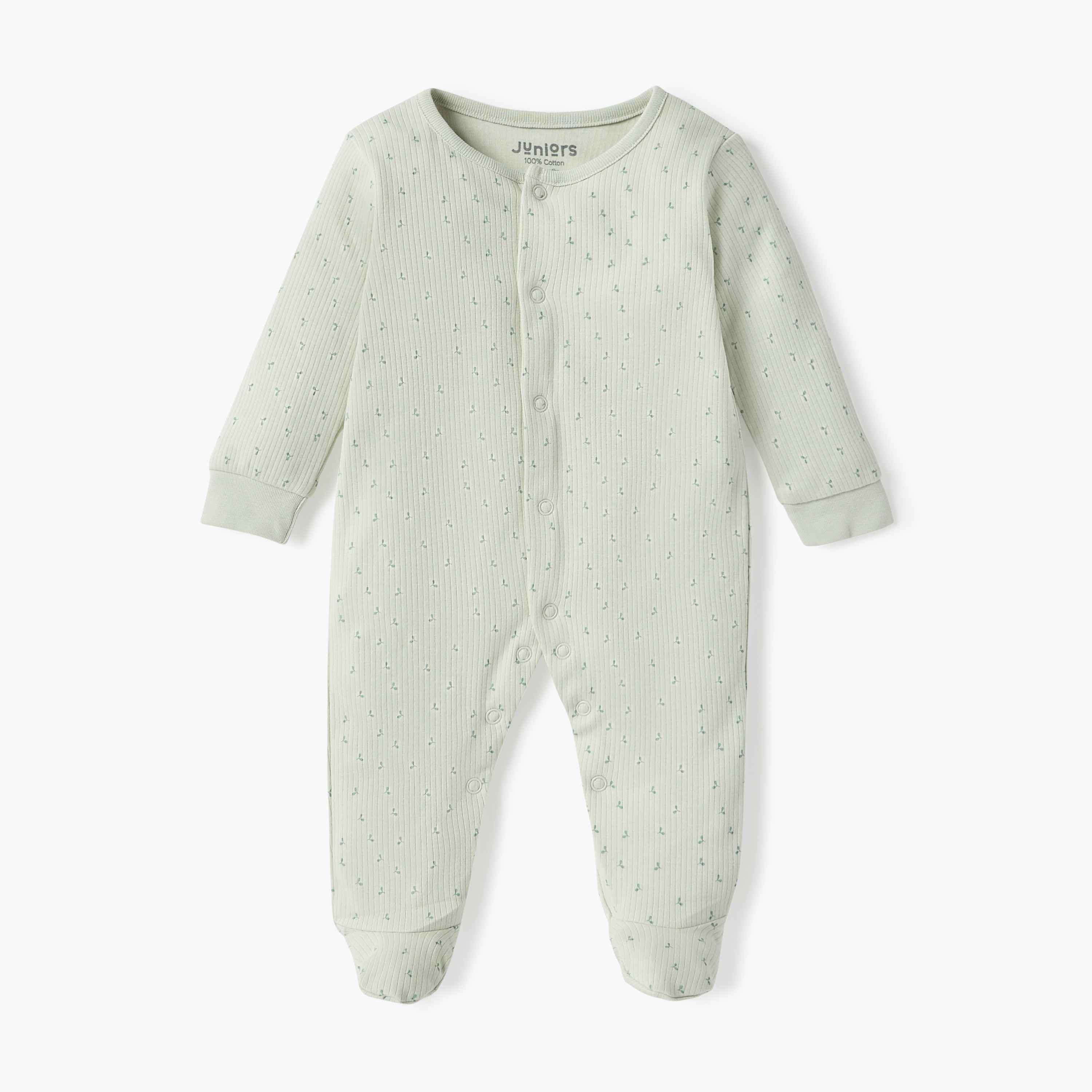 Juniors All-Over Print Closed Feet Sleepsuit with Long Sleeves - Set of 2-baby-boys-clothing-nightwear-sleepsuits-image-3