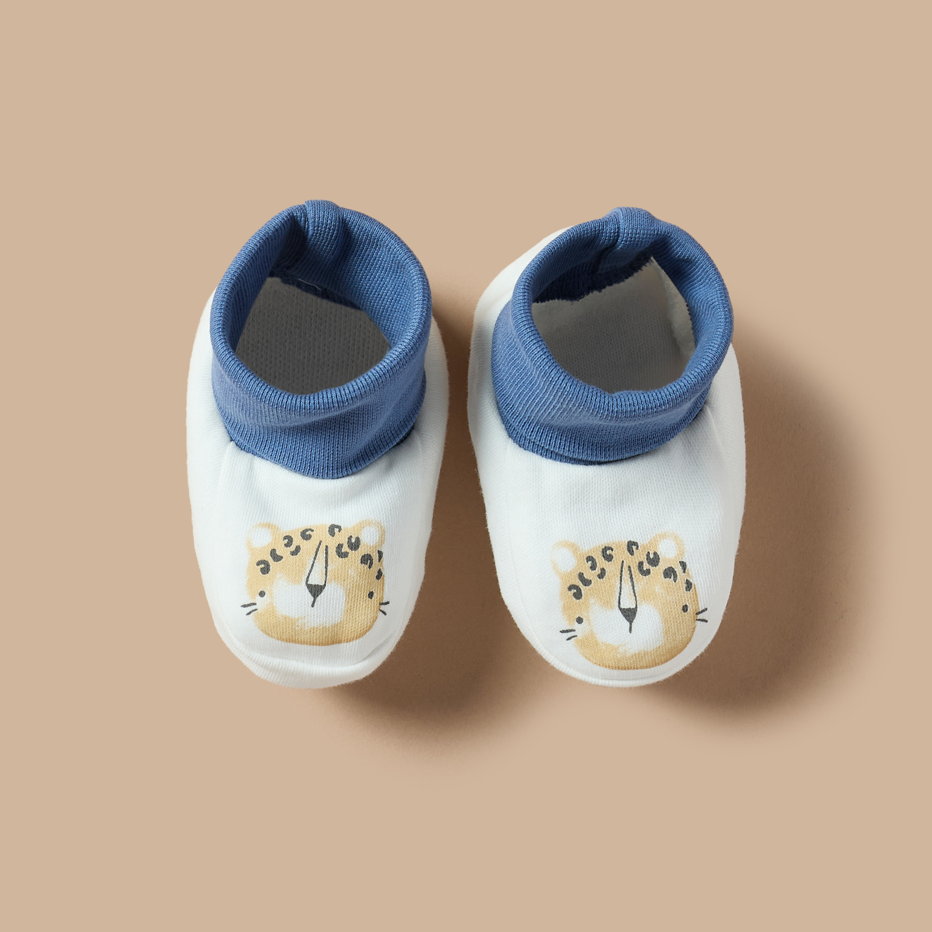 Juniors Printed Slip-On Booties-baby-boys-shoes-booties-image-2