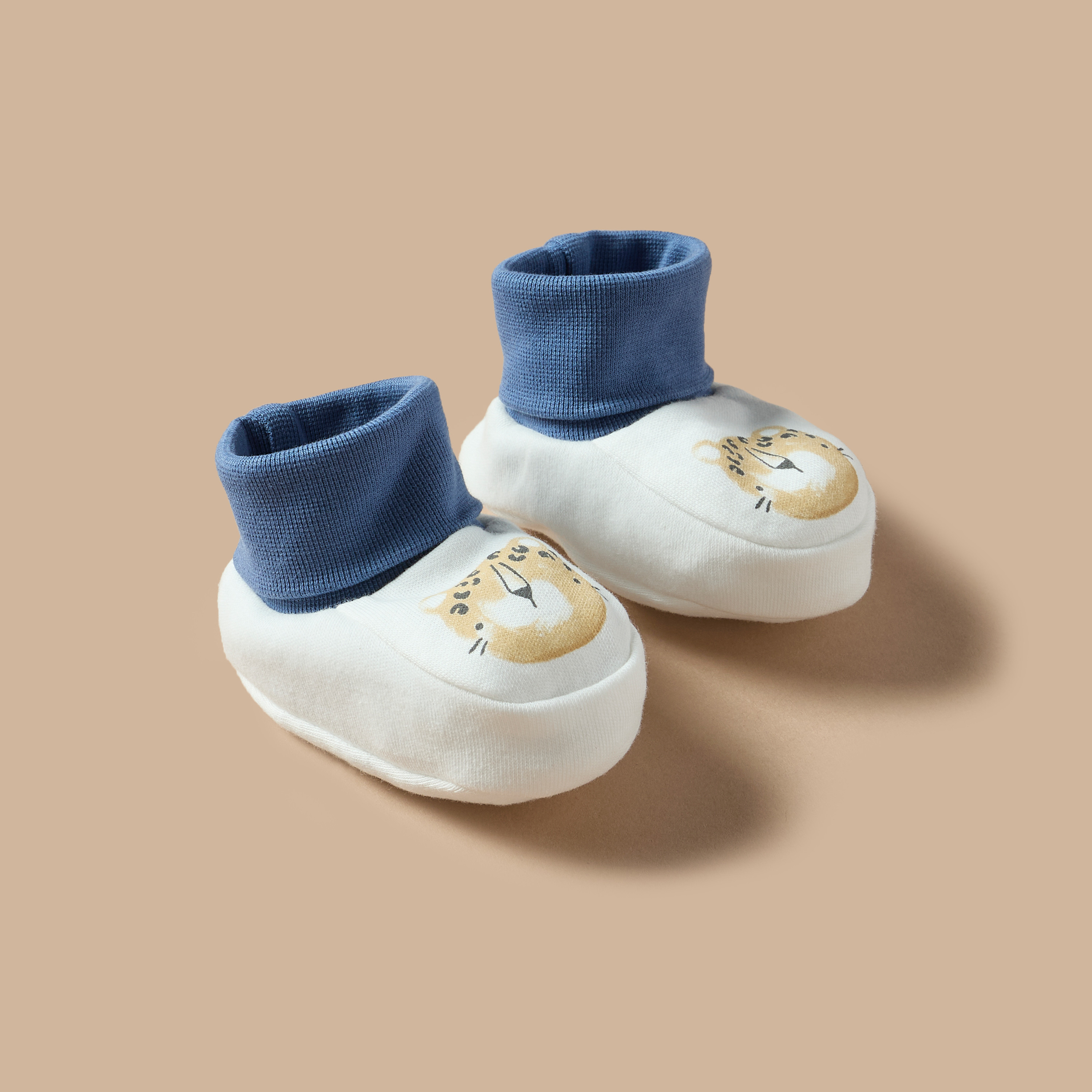 Juniors Printed Slip-On Booties-baby-boys-shoes-booties-image-3