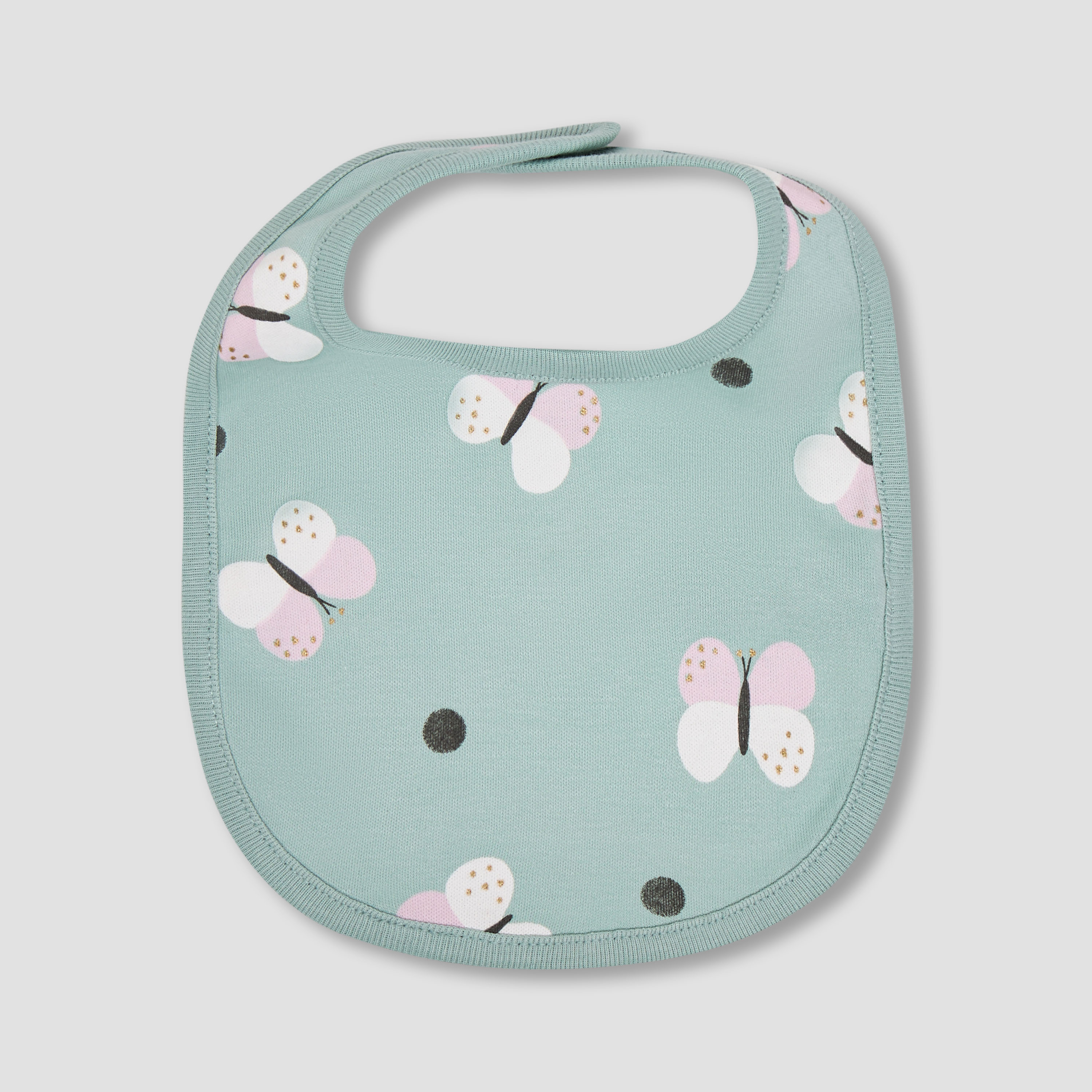 Pack of 2 Juniors Baby Bib with Butterfly Print-baby-feeding-bibs-image-3