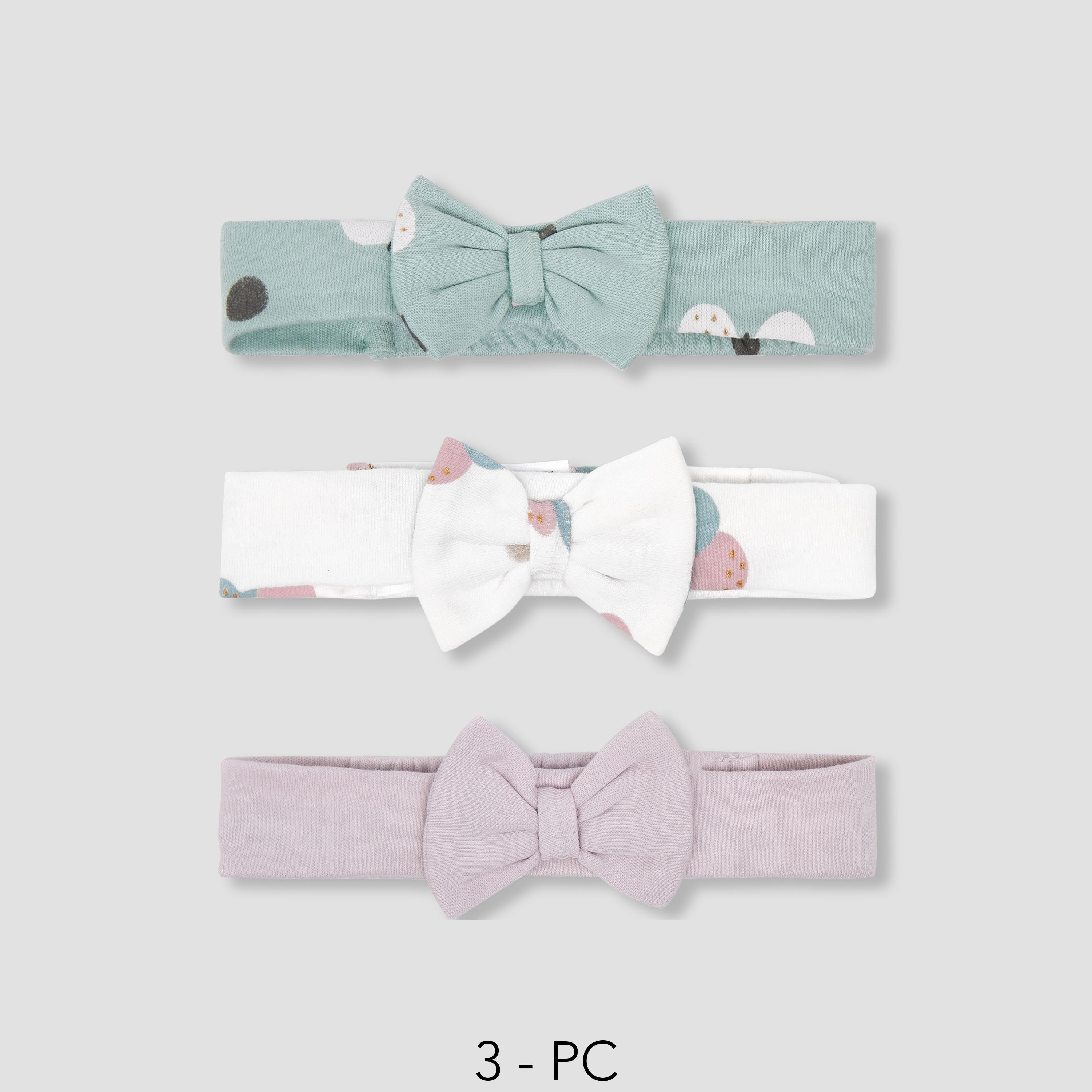 Pack of 3 Juniors Hairband with Bow Accent-baby-girls-accessories-hairaccessories-image-1