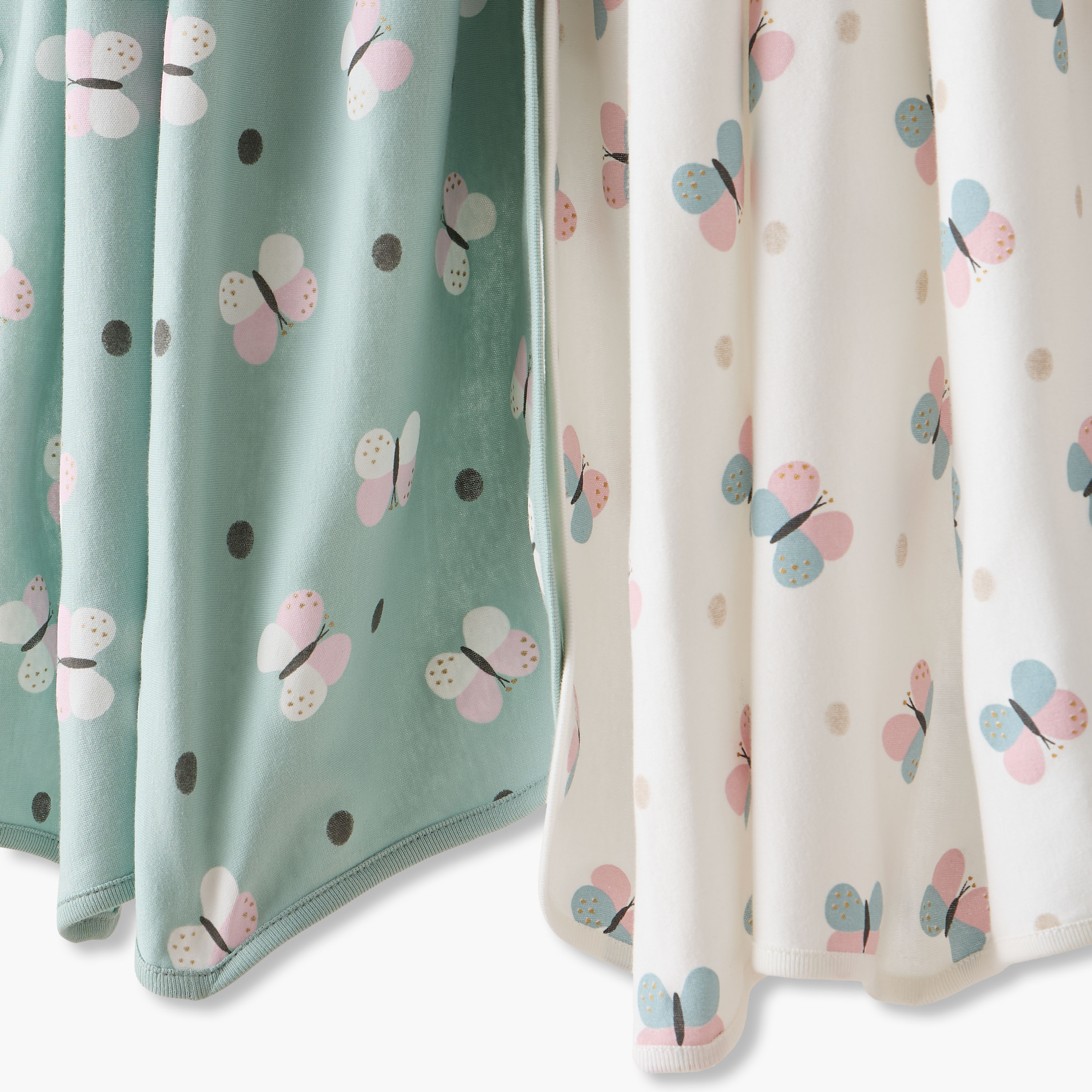Juniors Receiving Blanket with Butterfly Print, Set of 2-baby-nursery-blanketsandswaddles-receivingblankets-image-4