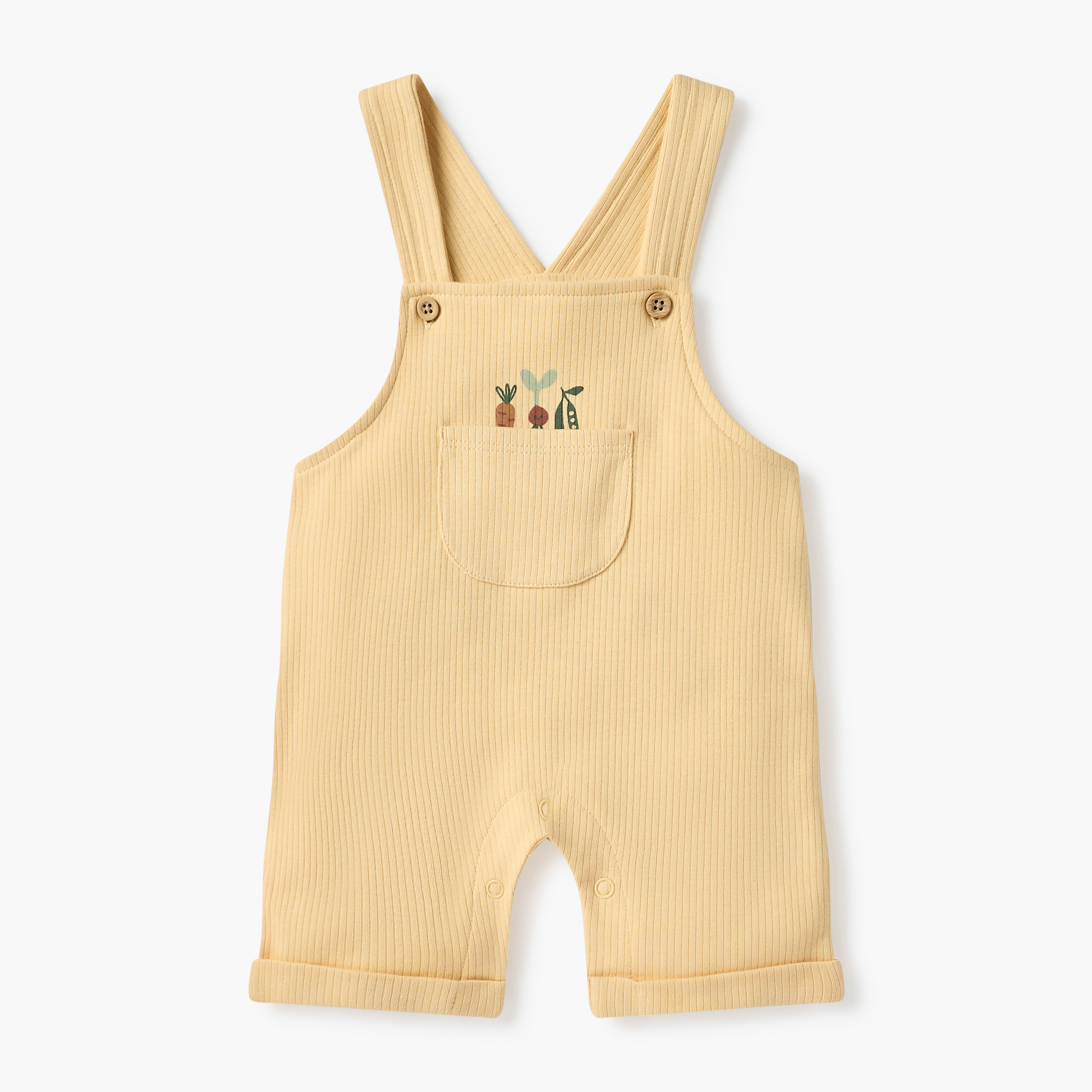 Juniors Printed Dungaree and T-shirt Set-baby-boys-clothing-rompers-image-2