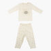 Giggles Bear Print Long Sleeves T-shirt and Pyjama Set-Pyjama Sets-thumbnail-0
