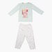 Giggles Printed Long Sleeves T-shirt and Pyjama Set-Sleepsuits-thumbnail-0