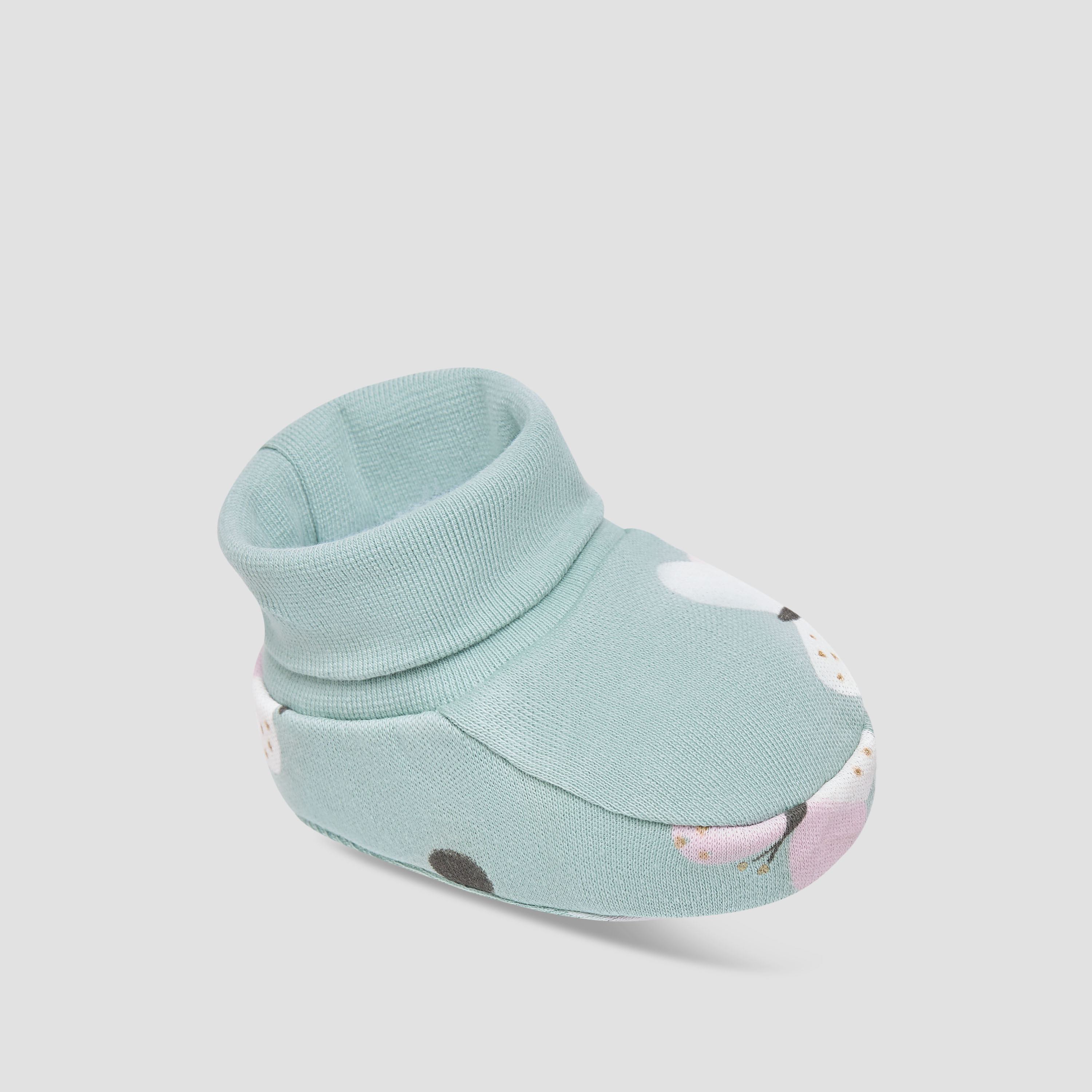 Pack of 2 Juniors Booties with Cuffed Hem, Assorted Print-baby-boys-shoes-booties-image-5