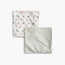 طقم بطانيات لحديثي الولادة بطبعات قطعتين من جونيورز - 70x70 سم-baby-nursery-blanketsandswaddles-receivingblankets-image-3
