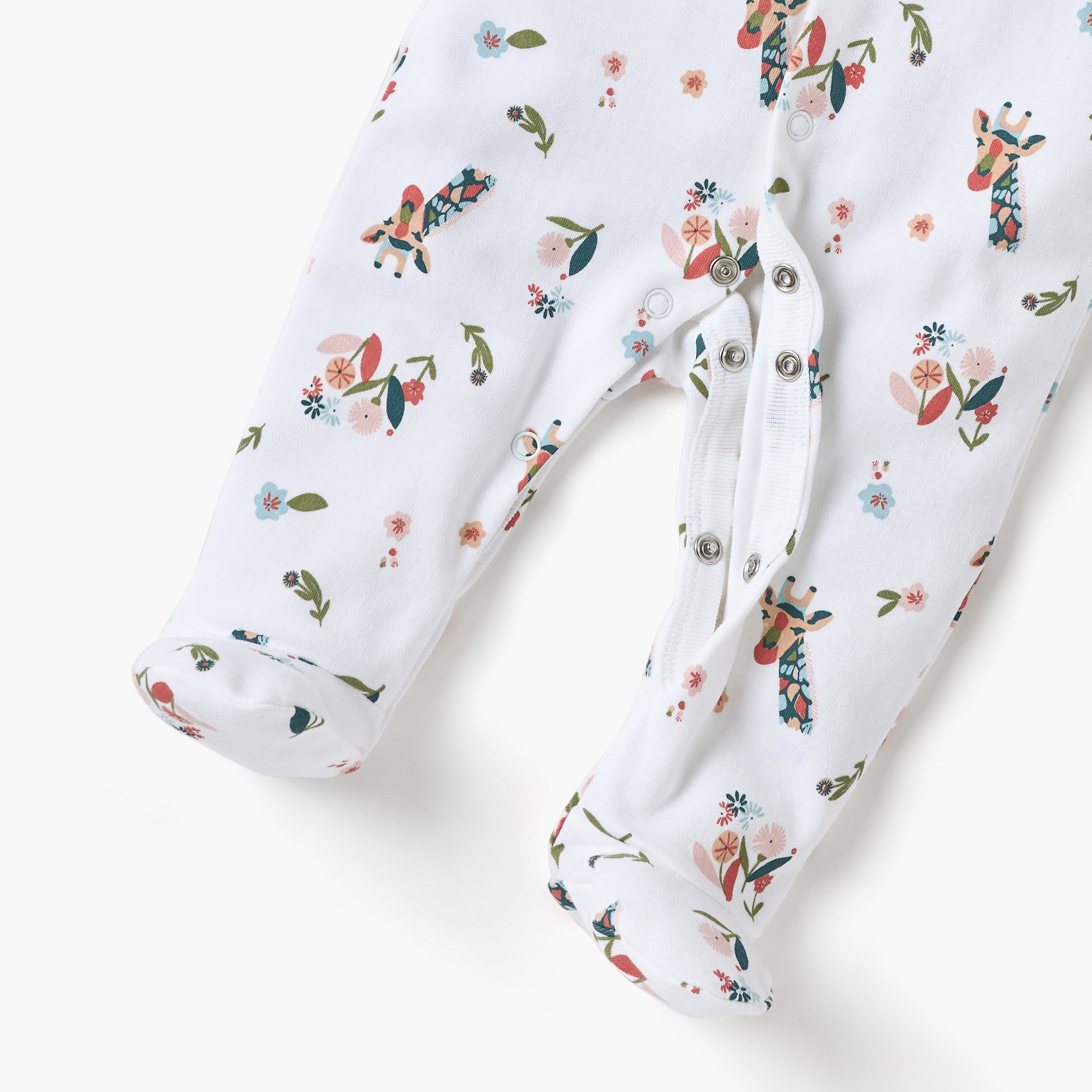 بدلة نوم مغلقة القدمين بأكمام طويلة وطبعات من جونيورز-baby-girls-clothing-nightwear-sleepsuits-image-4