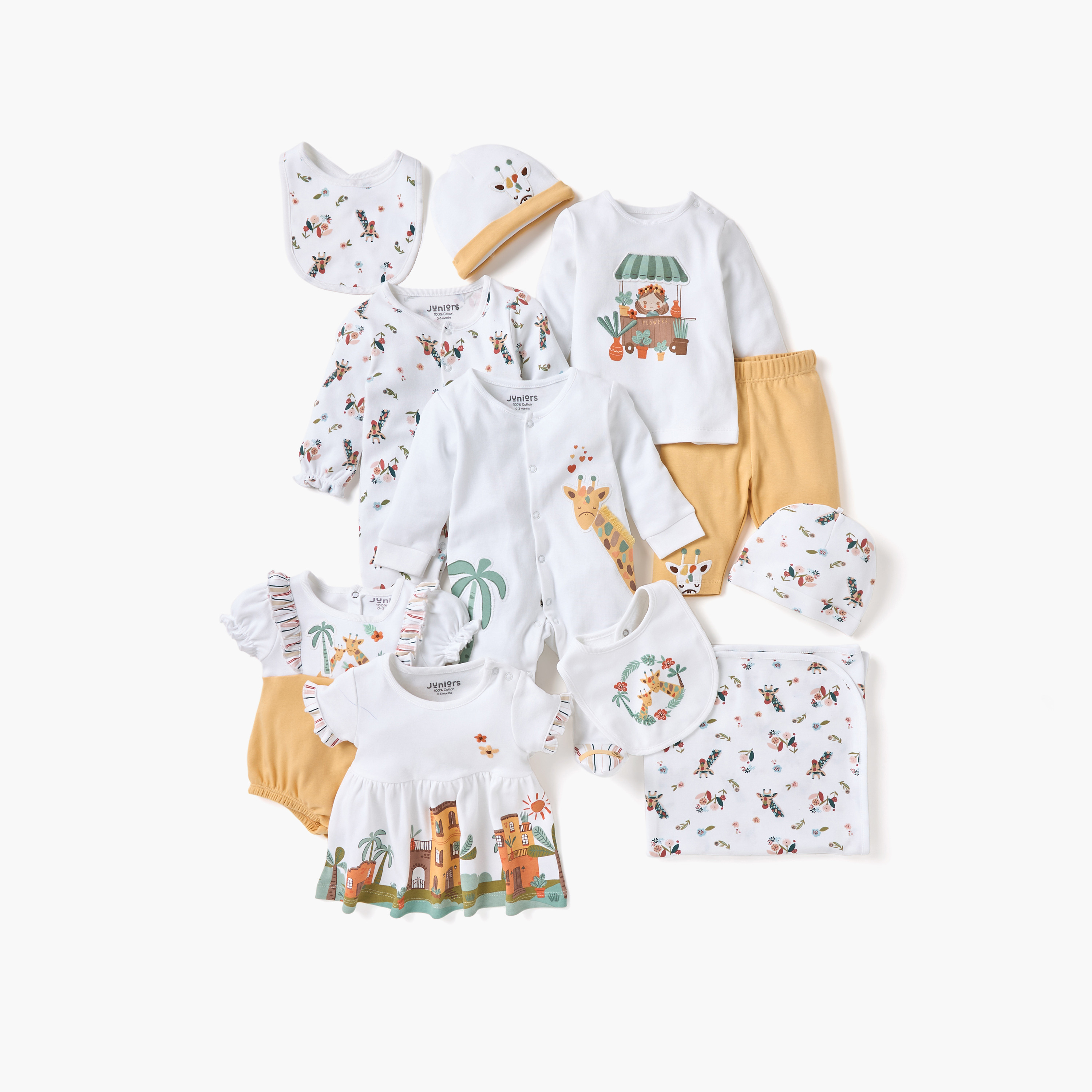 بدلة نوم مغلقة القدمين بأكمام طويلة وطبعات من جونيورز-baby-girls-clothing-nightwear-sleepsuits-image-5