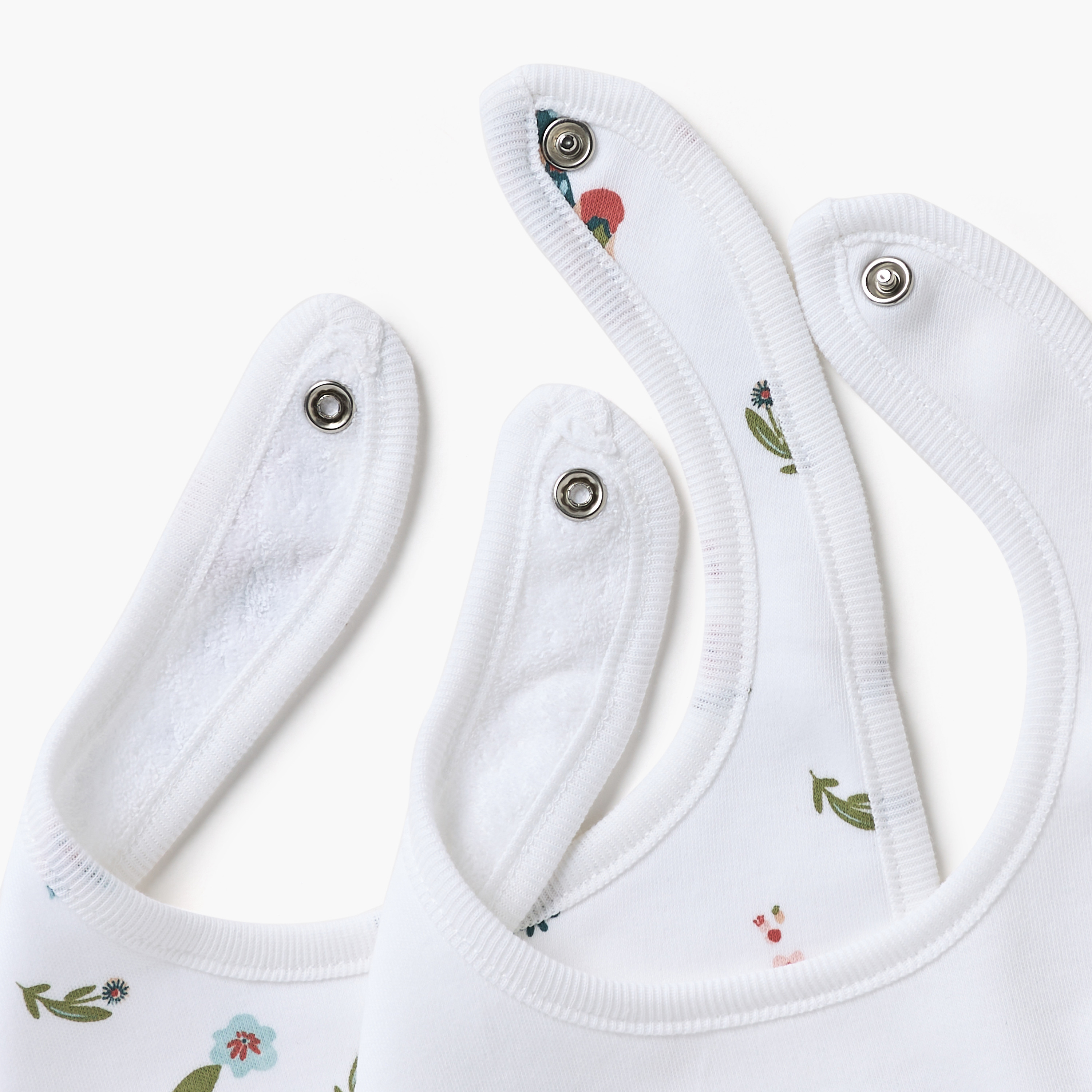 مريلة بطبعات زرافة وزر إغلاق كبس قطعتين من جونيورز-baby-feeding-bibs-image-5