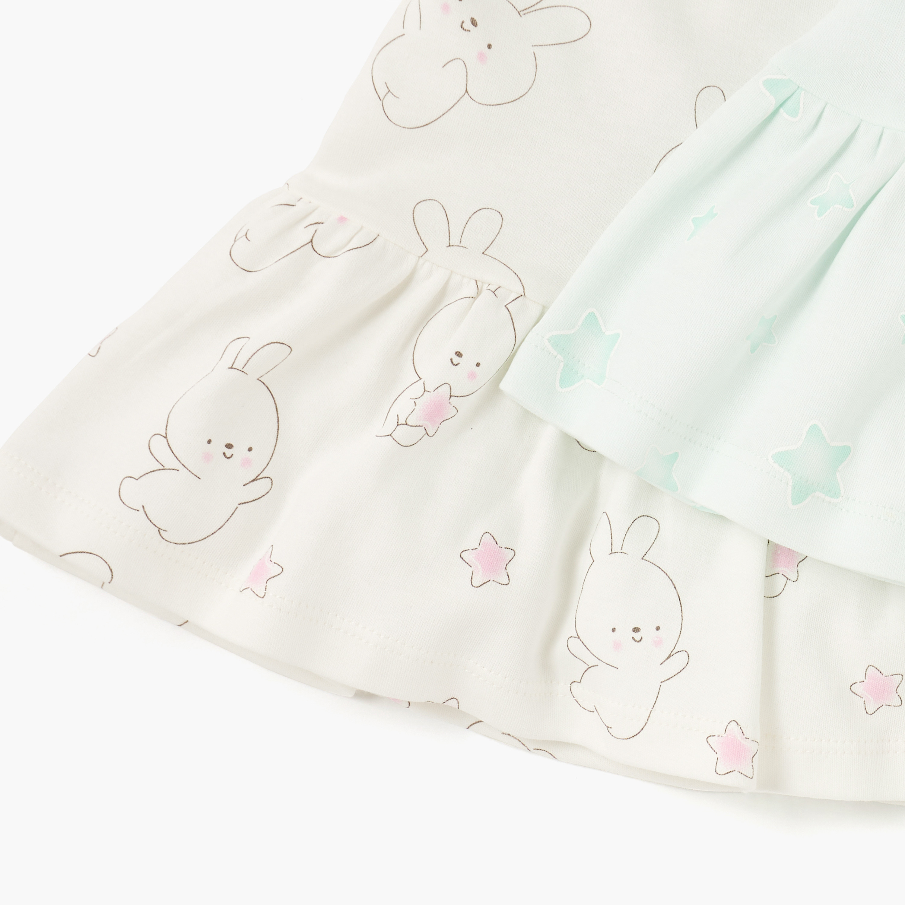 Juniors Printed Dress with Round Neck - Set of 2-baby-girls-clothing-dressesandjumpsuits-image-5