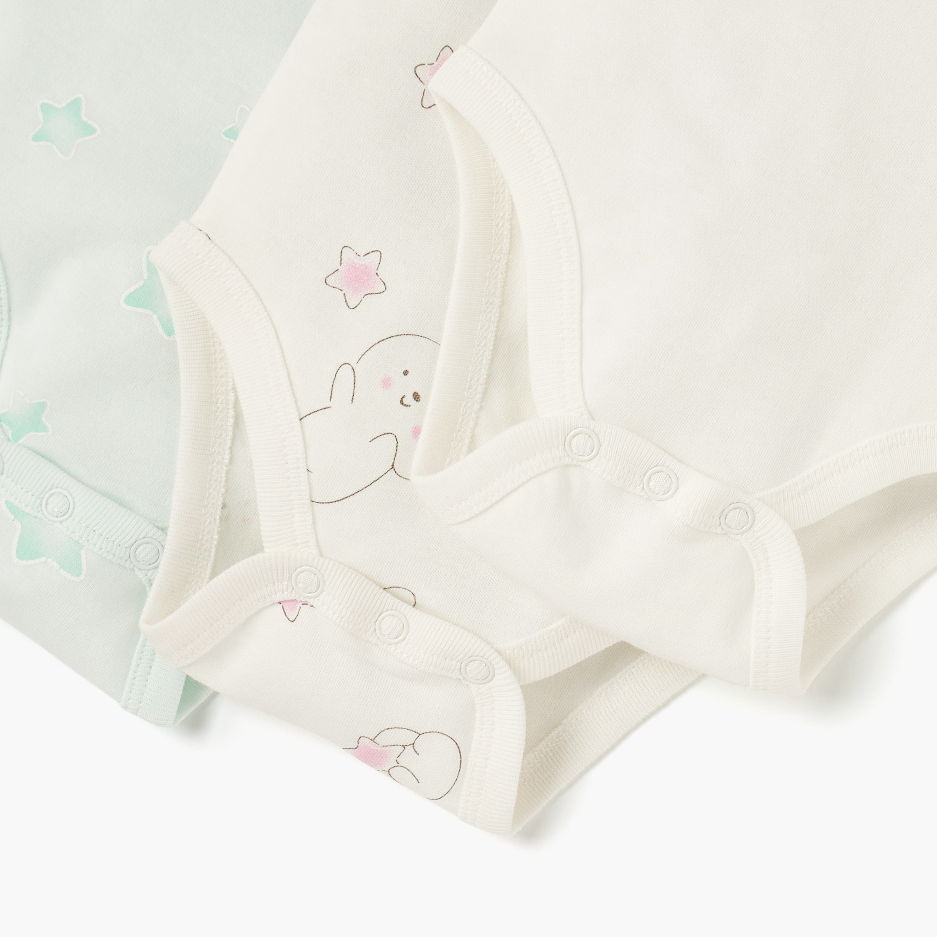 Juniors Printed Sleeveless Bodysuit - Set of 3-baby-girls-clothing-bodysuits-image-6