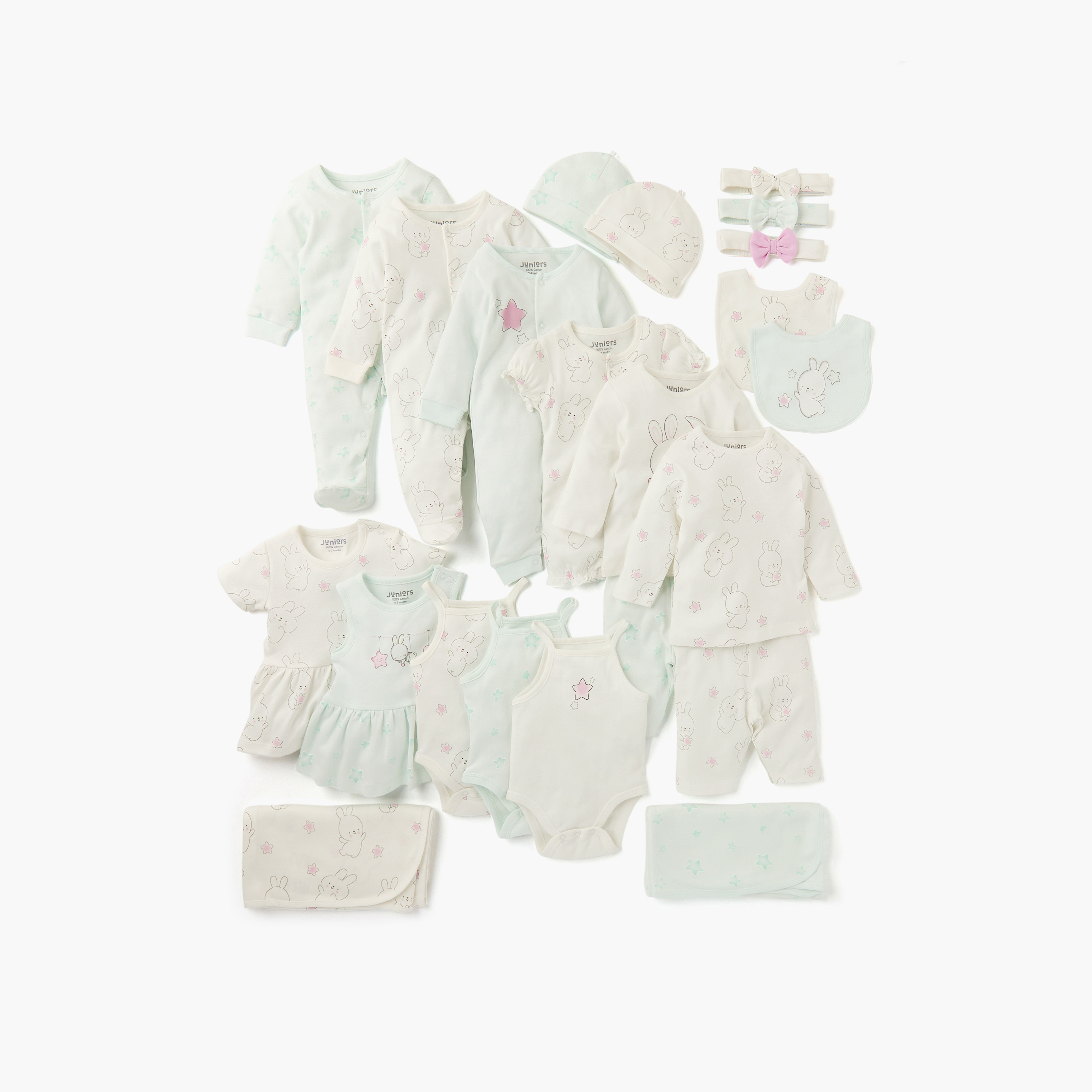 Juniors Printed Sleeveless Bodysuit - Set of 3-baby-girls-clothing-bodysuits-image-7