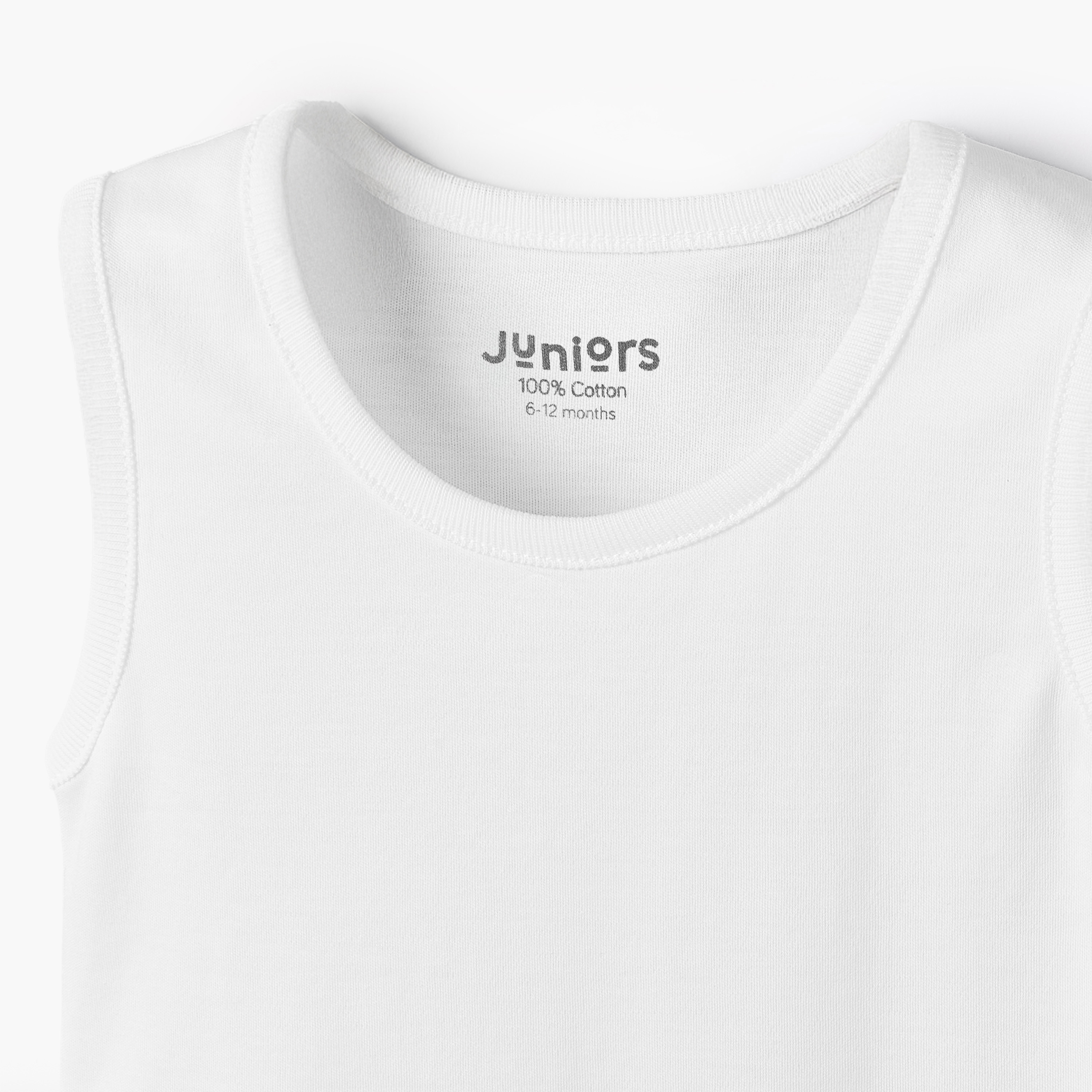 Juniors Solid Sleeveless Bodysuit with Snap Button Closure - Set of 7-baby-boys-clothing-bodysuits-image-3