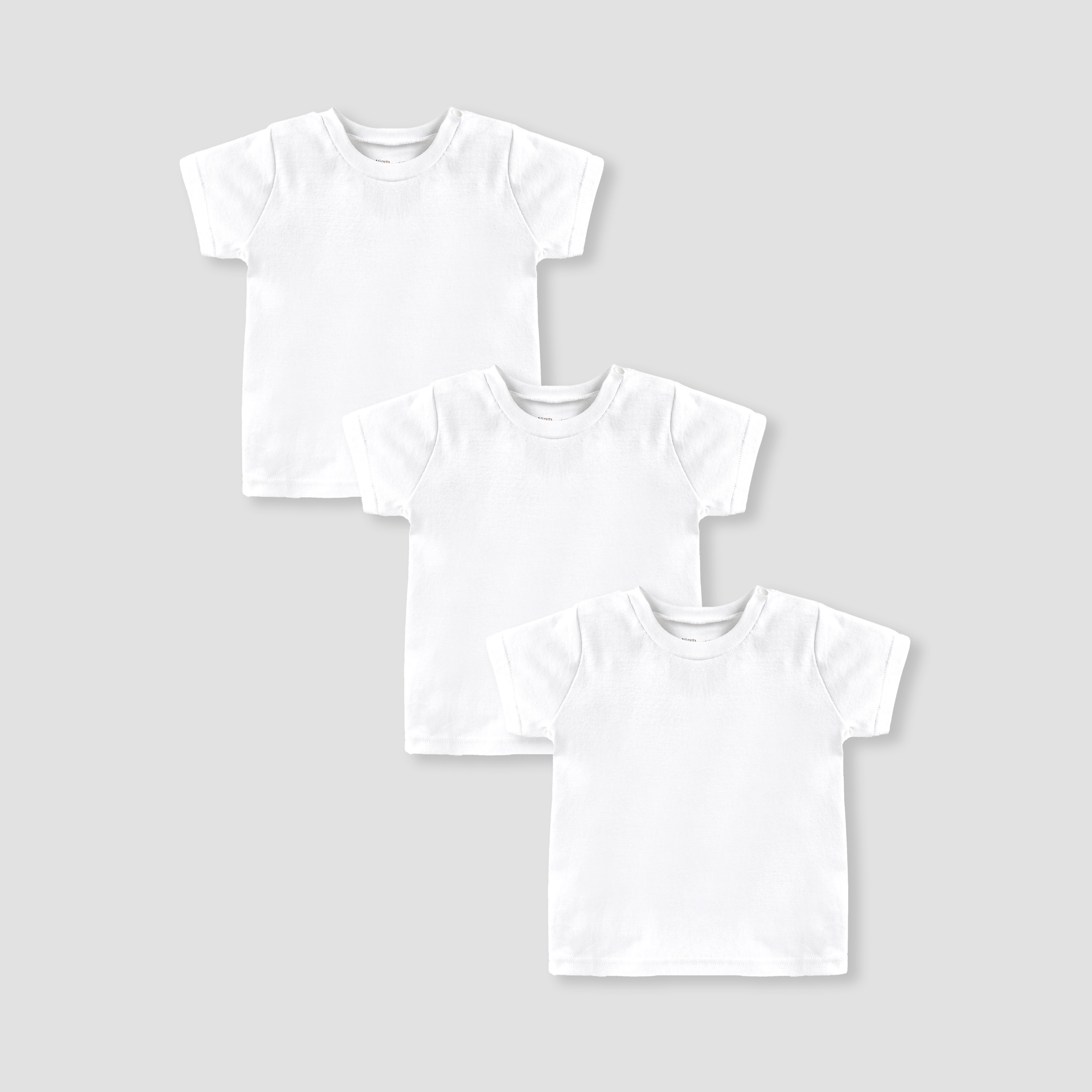 Love Earth Solid Organic T-shirt with Short Sleeves - Set of 3-baby-boys-clothing-tshirtsandpolos-image-1