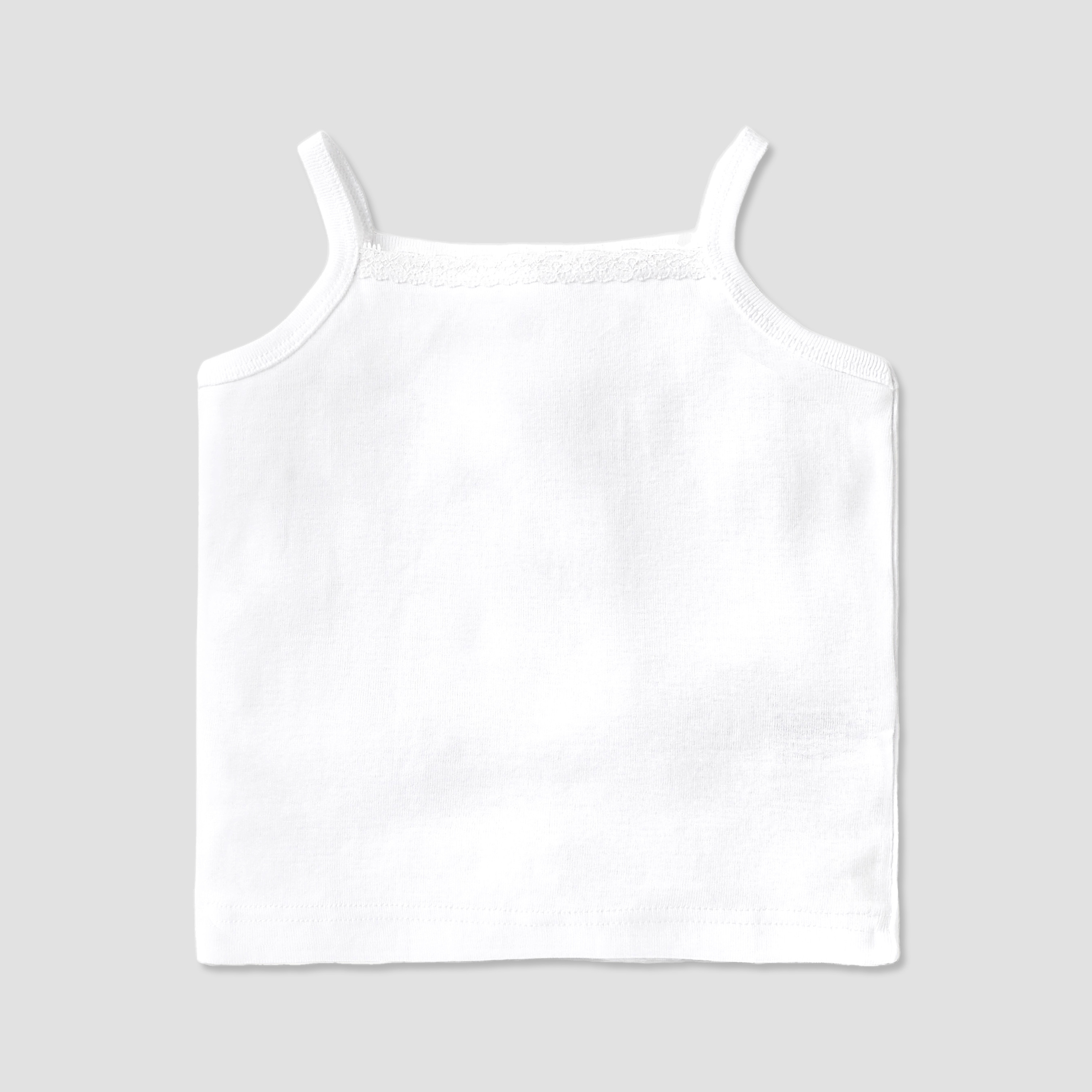 Love Earth Solid Organic Vest - Set of 3-baby-girls-clothing-innerwear-image-2