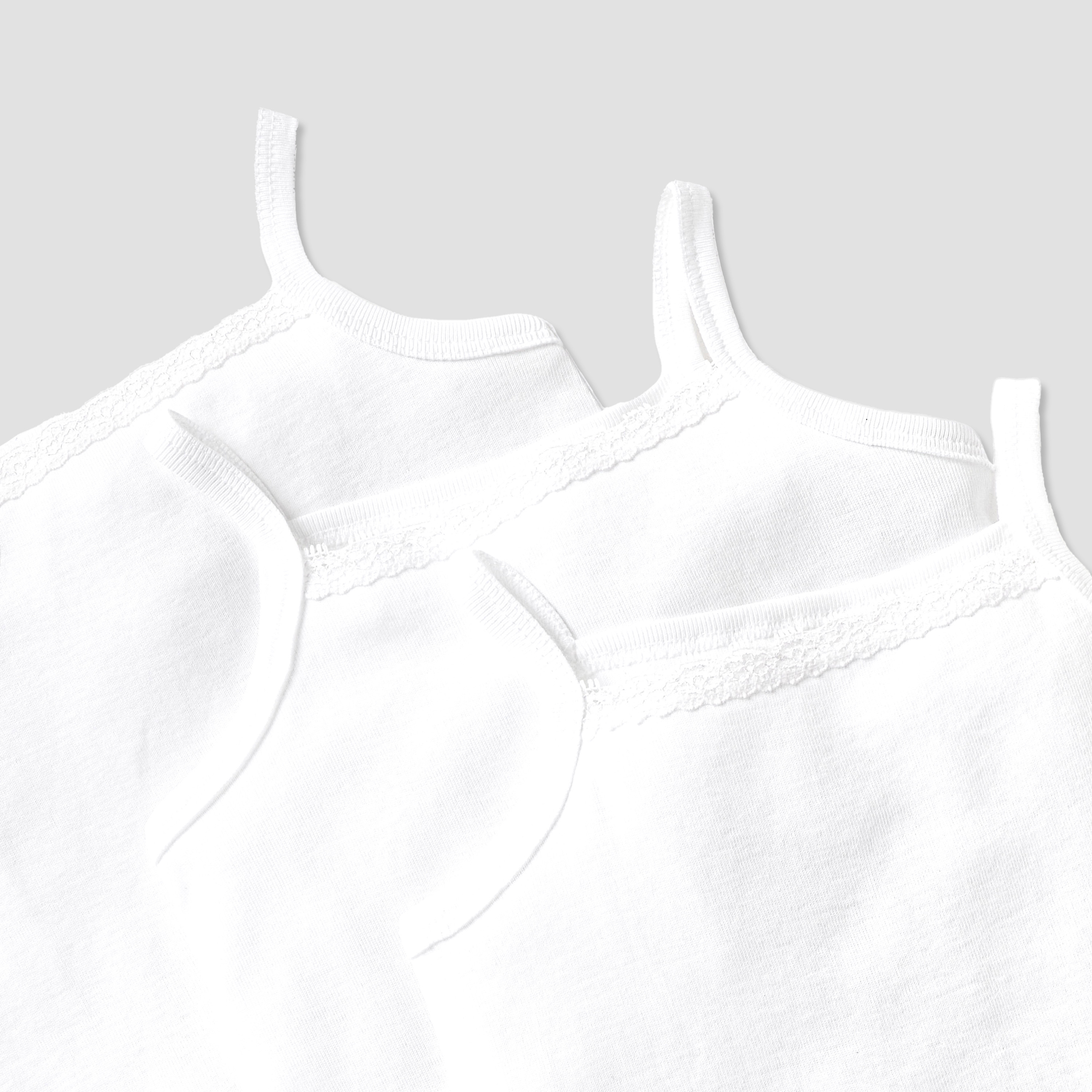 Love Earth Solid Organic Vest - Set of 3-baby-girls-clothing-innerwear-image-3
