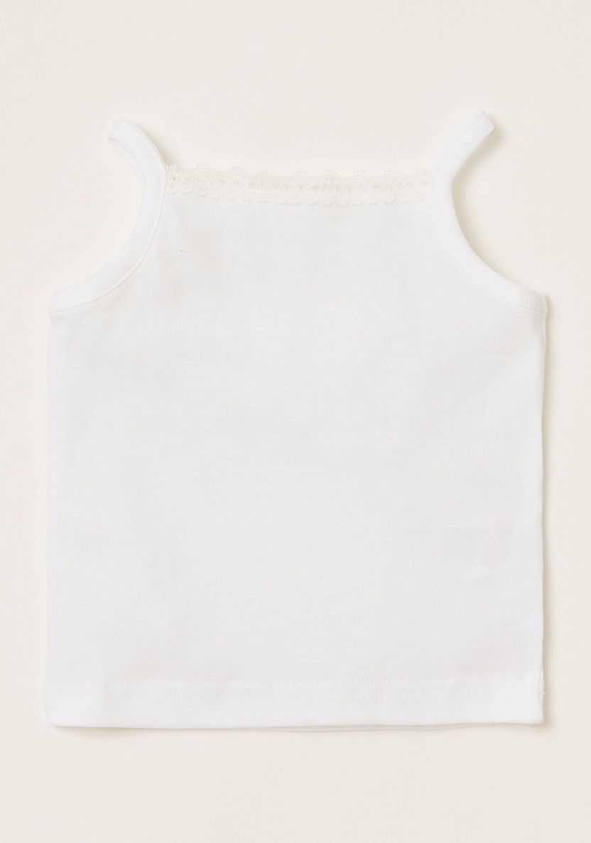 Love Earth Solid Organic Vest - Set of 3-Innerwear-image-3