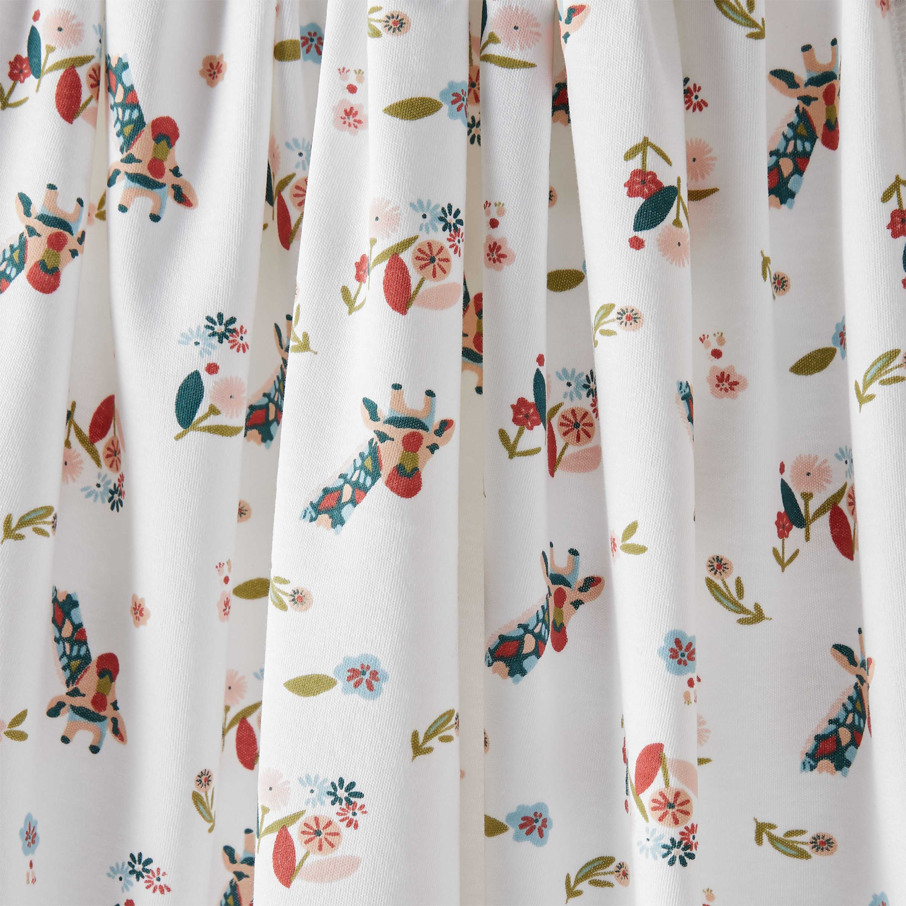 بطانية لحديثي الولادة بطبعات زرافة من جونيورز - 70x70 سم-baby-nursery-blanketsandswaddles-receivingblankets-image-4