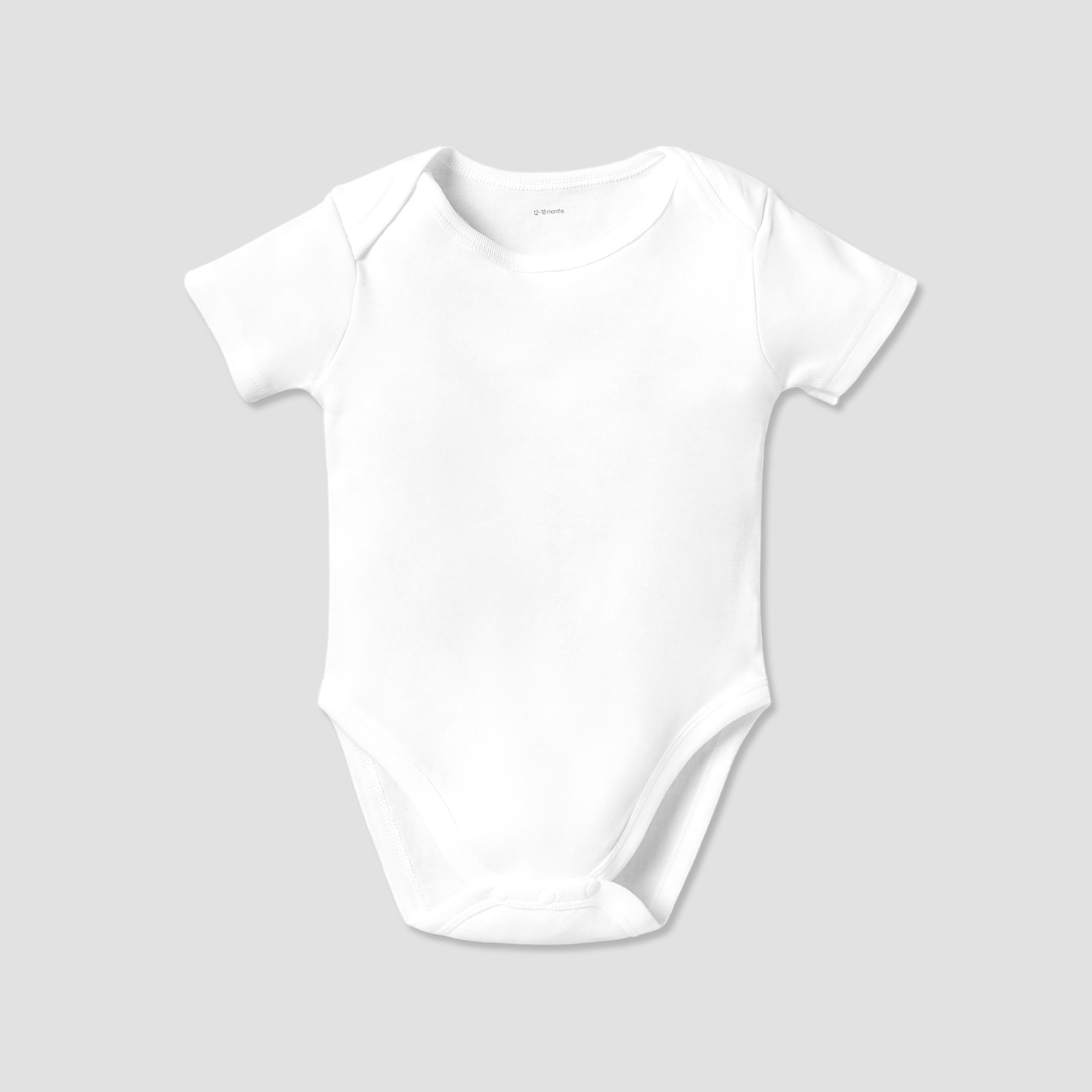 Love Earth Solid Organic Bodysuit with Round Neck - Set of 5-baby-boys-clothing-bodysuits-image-3
