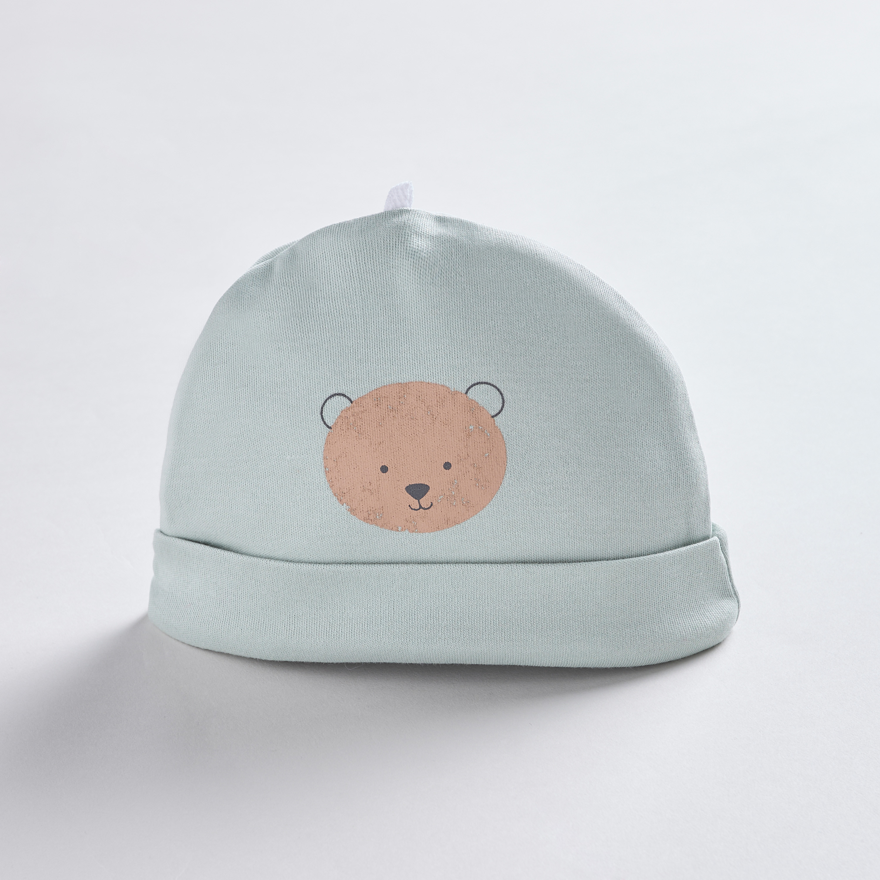 Juniors Bear Print Cap - Set of 2-baby-boys-accessories-caps-image-3