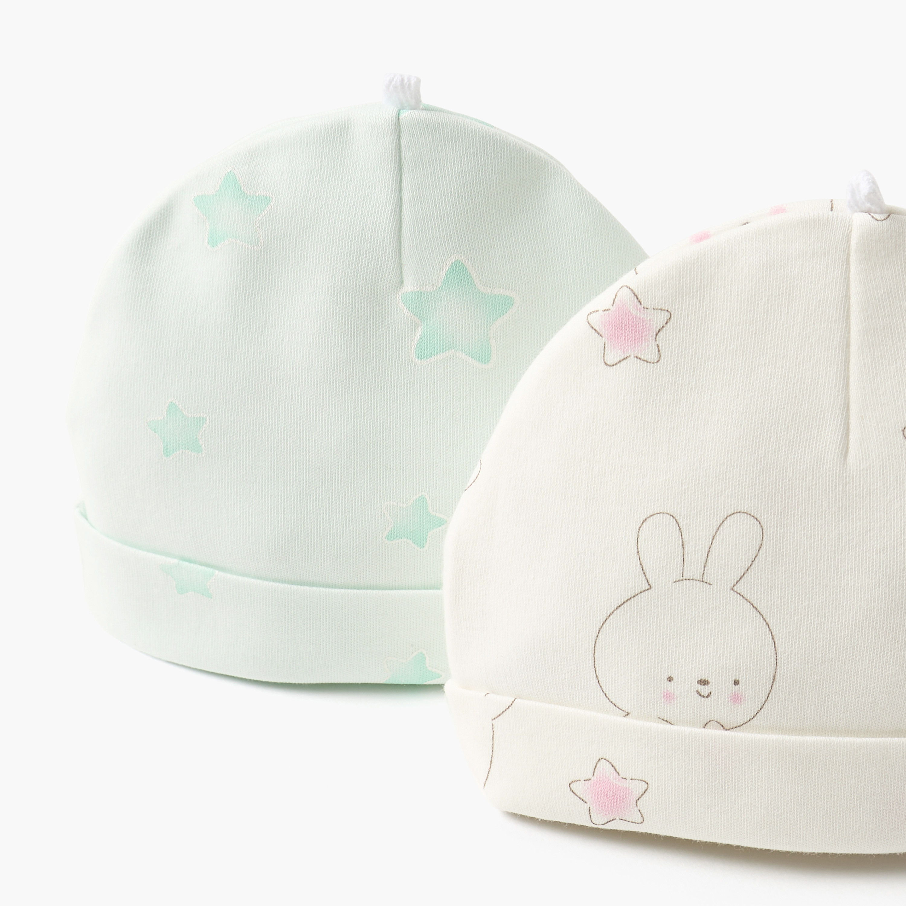 Juniors Printed Beanie - Set of 2-baby-girls-accessories-caps-image-6