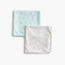طقم بطانيات لحديثي الولادة بطبعات قطعتين من جونيورز - 70x70 سم-baby-nursery-blanketsandswaddles-receivingblankets-image-3