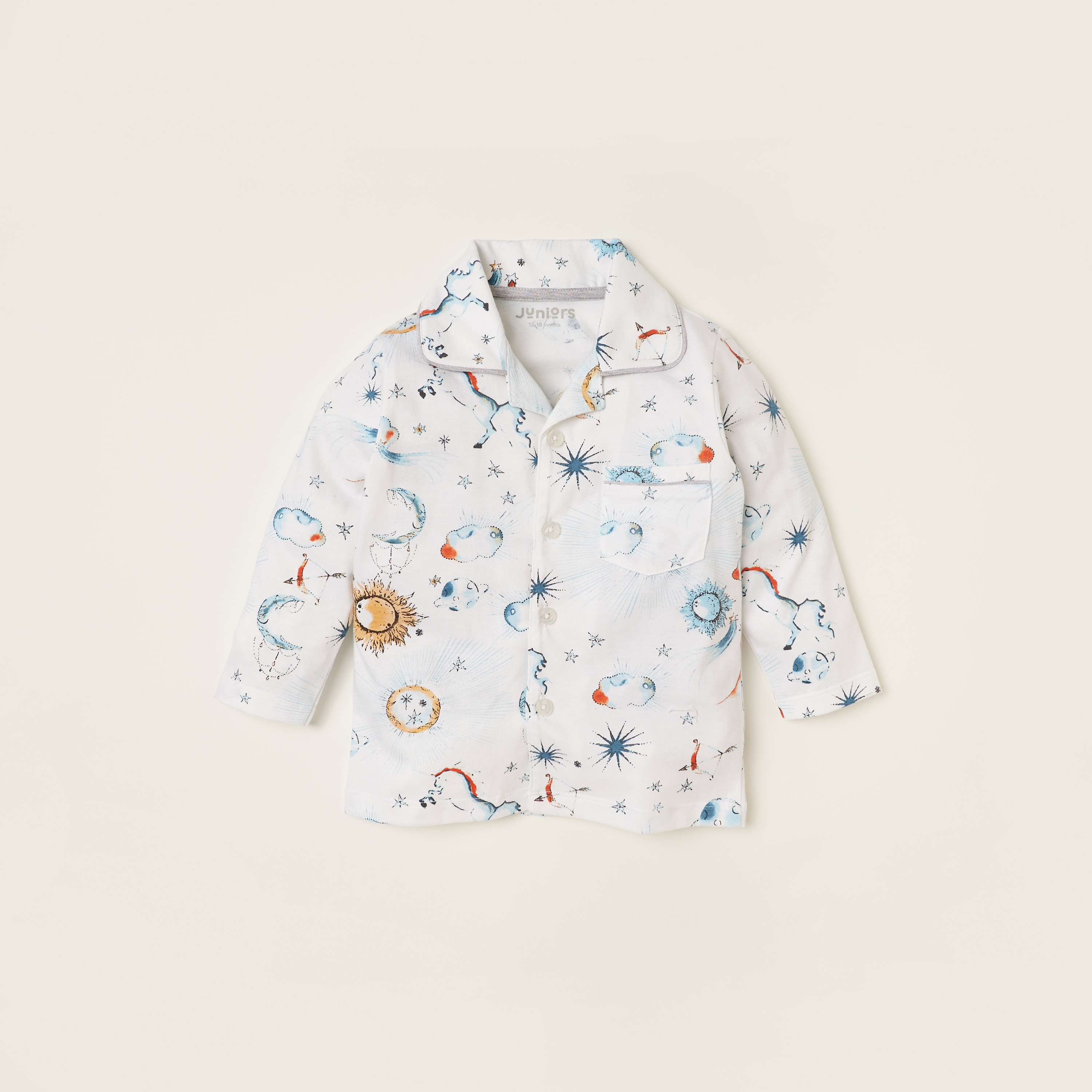 Juniors All-Over Printed Shirt and Pyjama Set-baby-girls-clothing-nightwear-pyjamasets-image-2