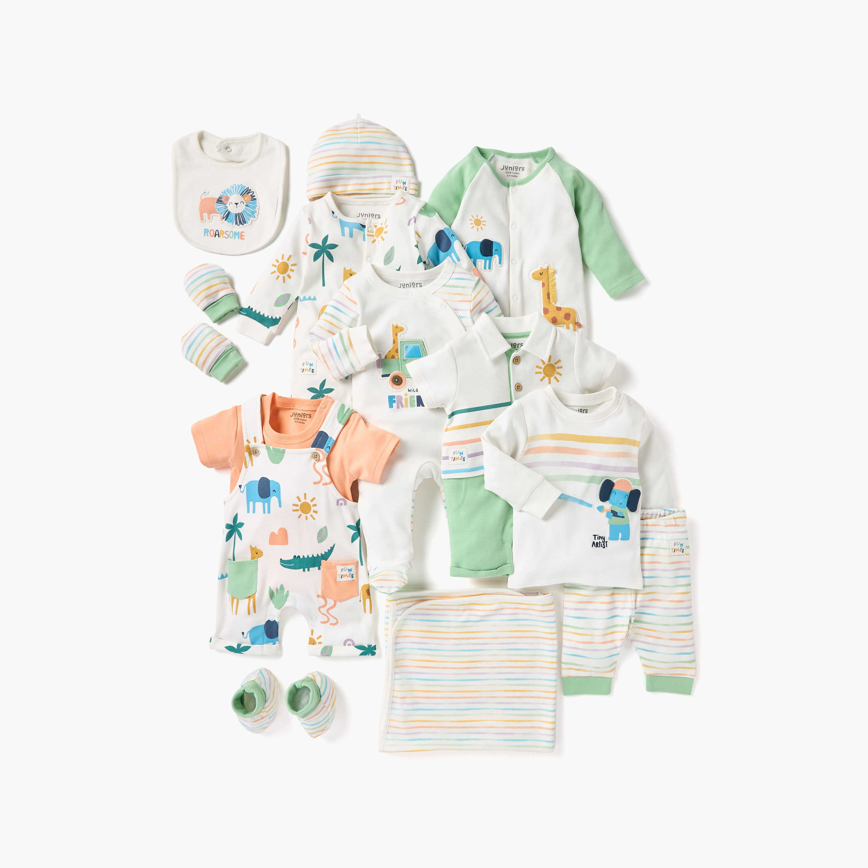 Juniors Printed Sleepsuit with Long Sleeves and Button Closure-baby-boys-clothing-nightwear-sleepsuits-image-5