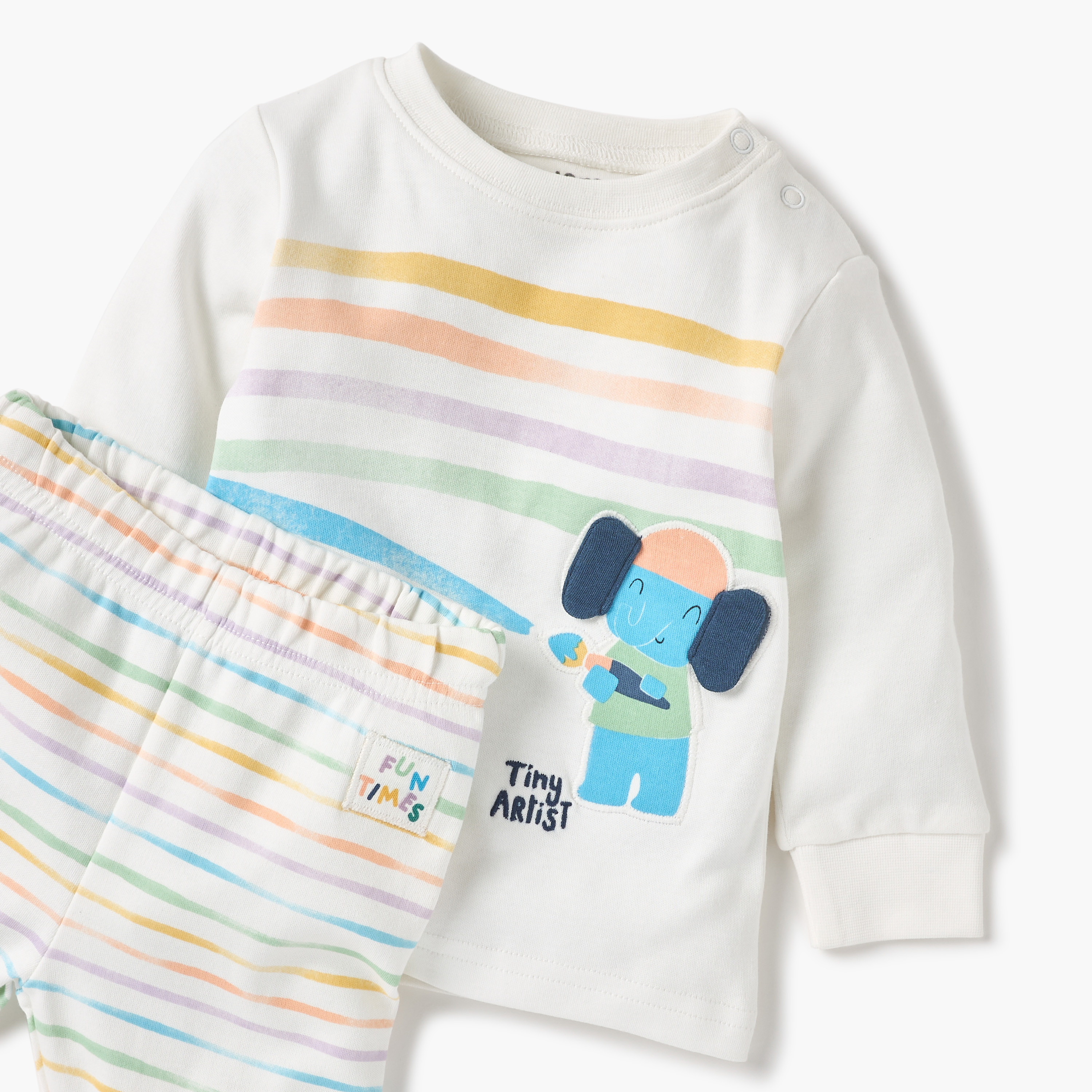 طقم بيجاما وتيشيرت بطبعات من جونيورز-baby-boys-clothing-nightwear-pyjamasets-image-4