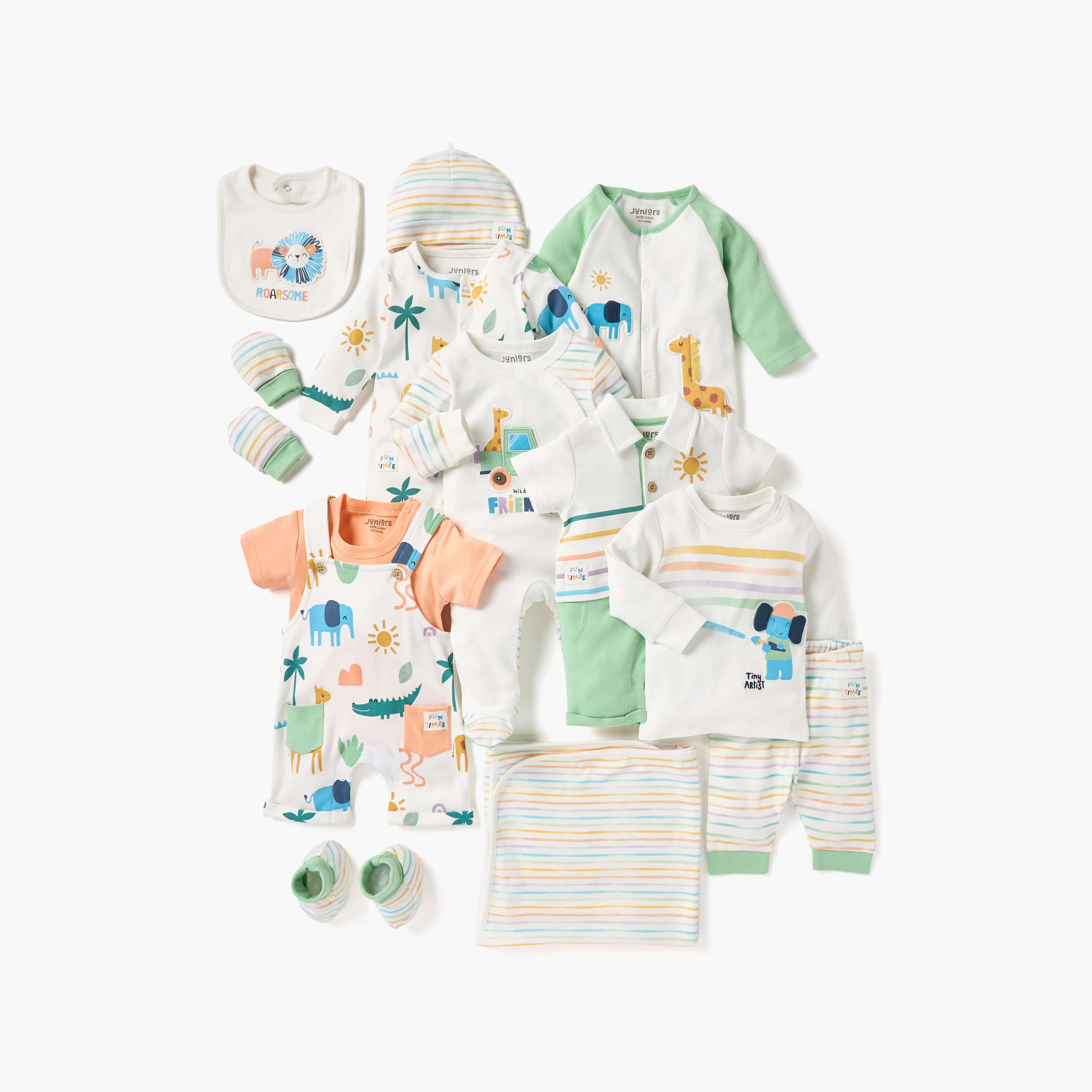 Juniors Sun Embroidered Romper with Short Sleeves and Button Closure-baby-boys-clothing-rompers-image-5