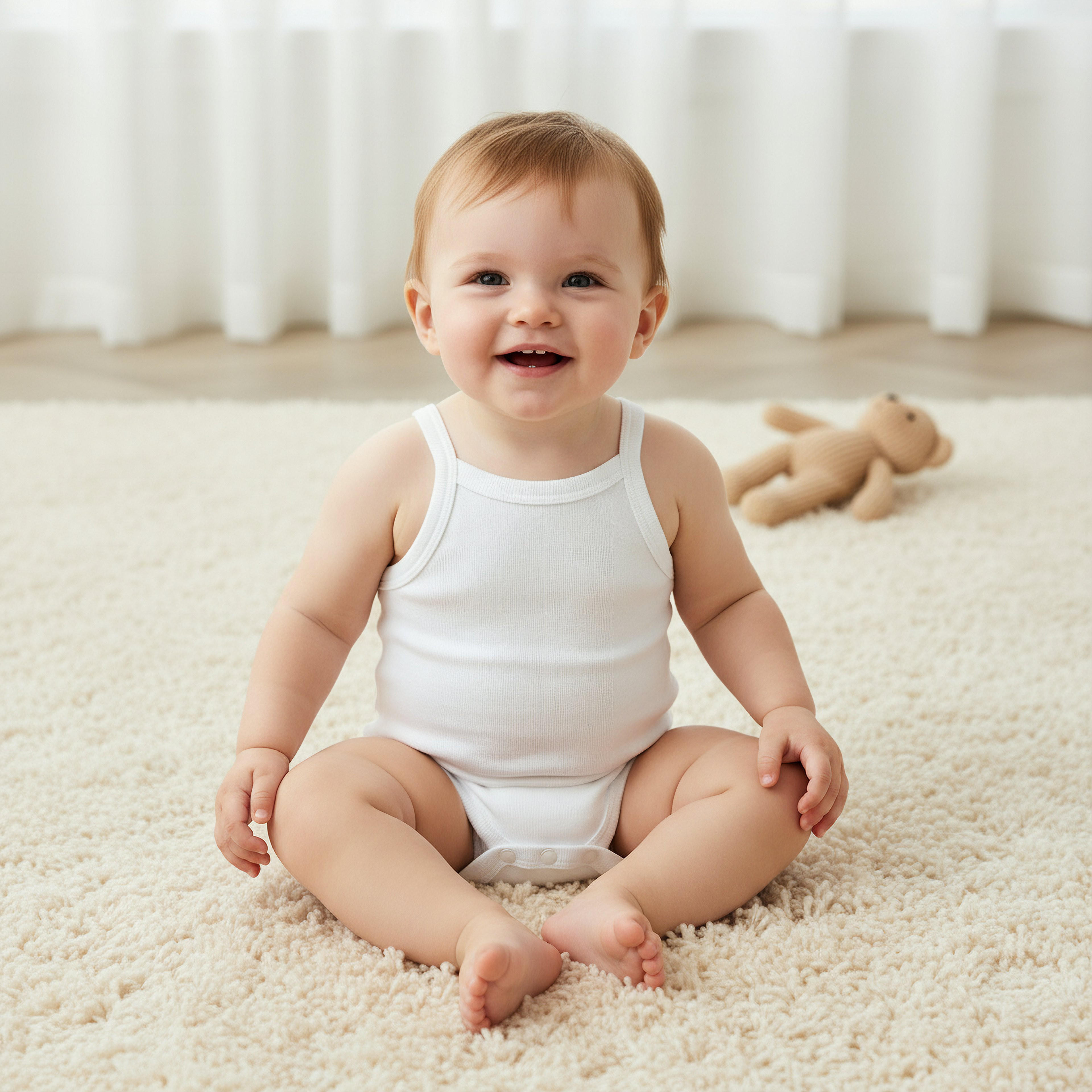 Juniors Solid Sleeveless Bodysuit - Set of 5-baby-boys-clothing-bodysuits-image-2