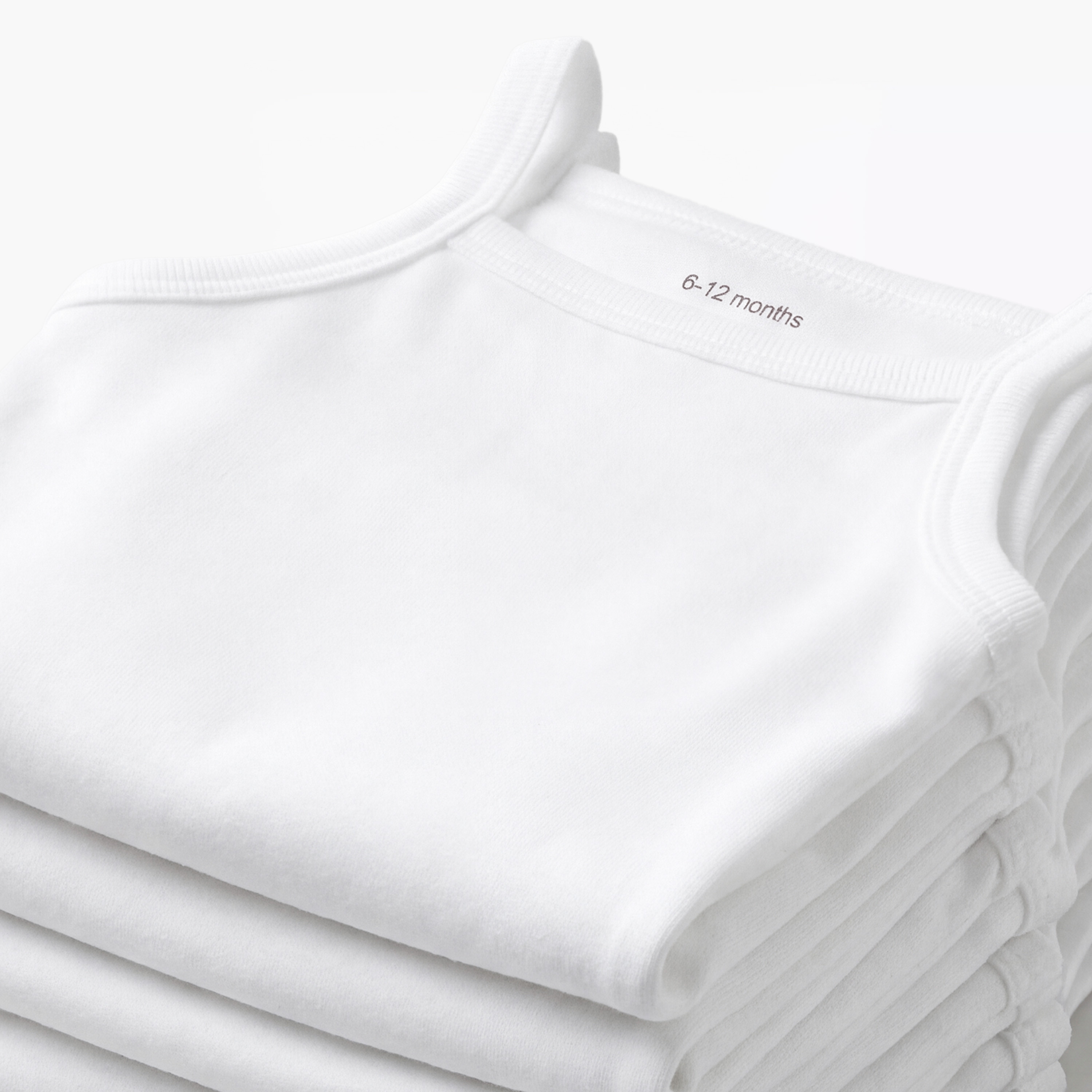 Juniors Solid Sleeveless Bodysuit - Set of 5-baby-boys-clothing-bodysuits-image-4