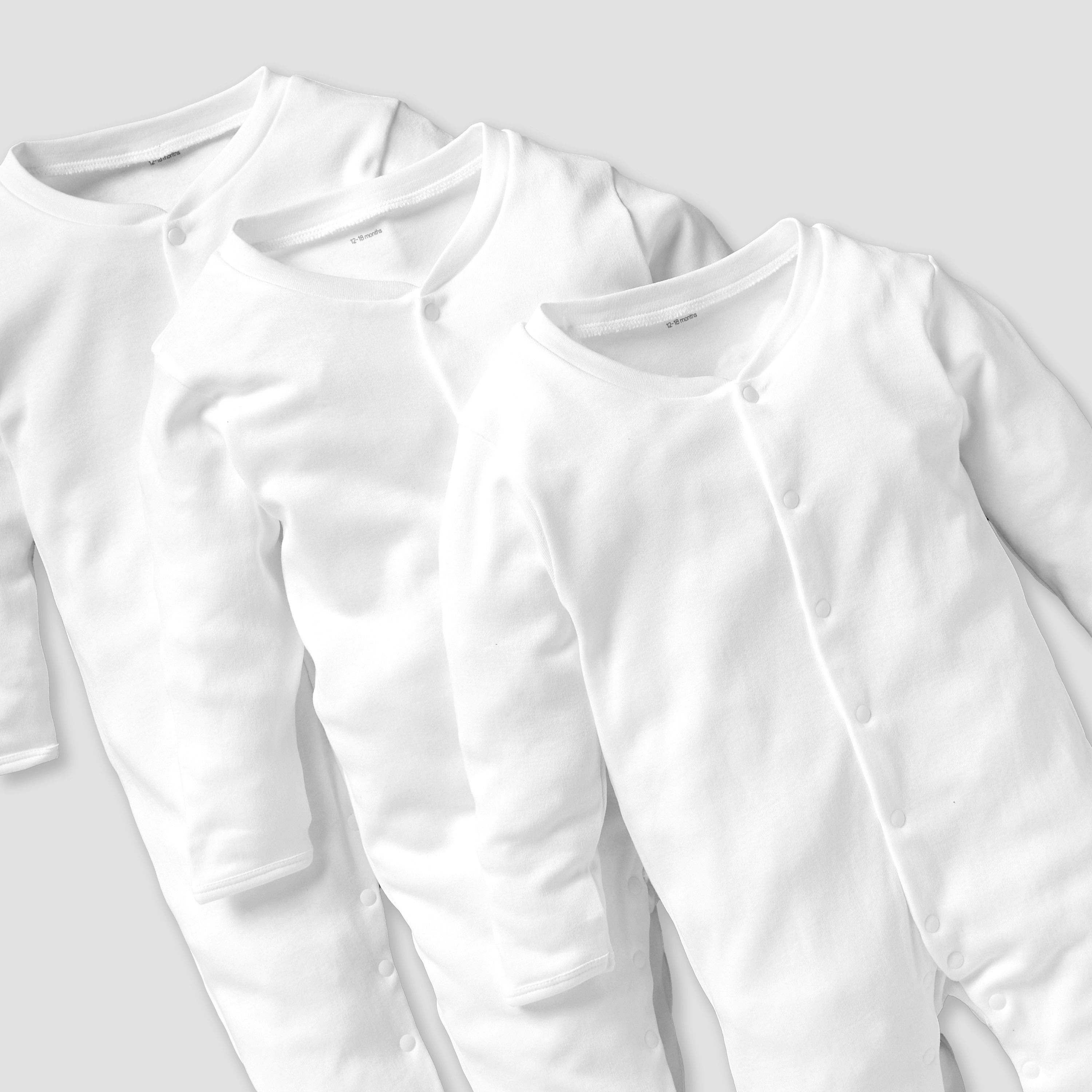 Love Earth Solid Sleepsuit with Long Sleeves - Set of 3-baby-boys-clothing-multipacks-image-3