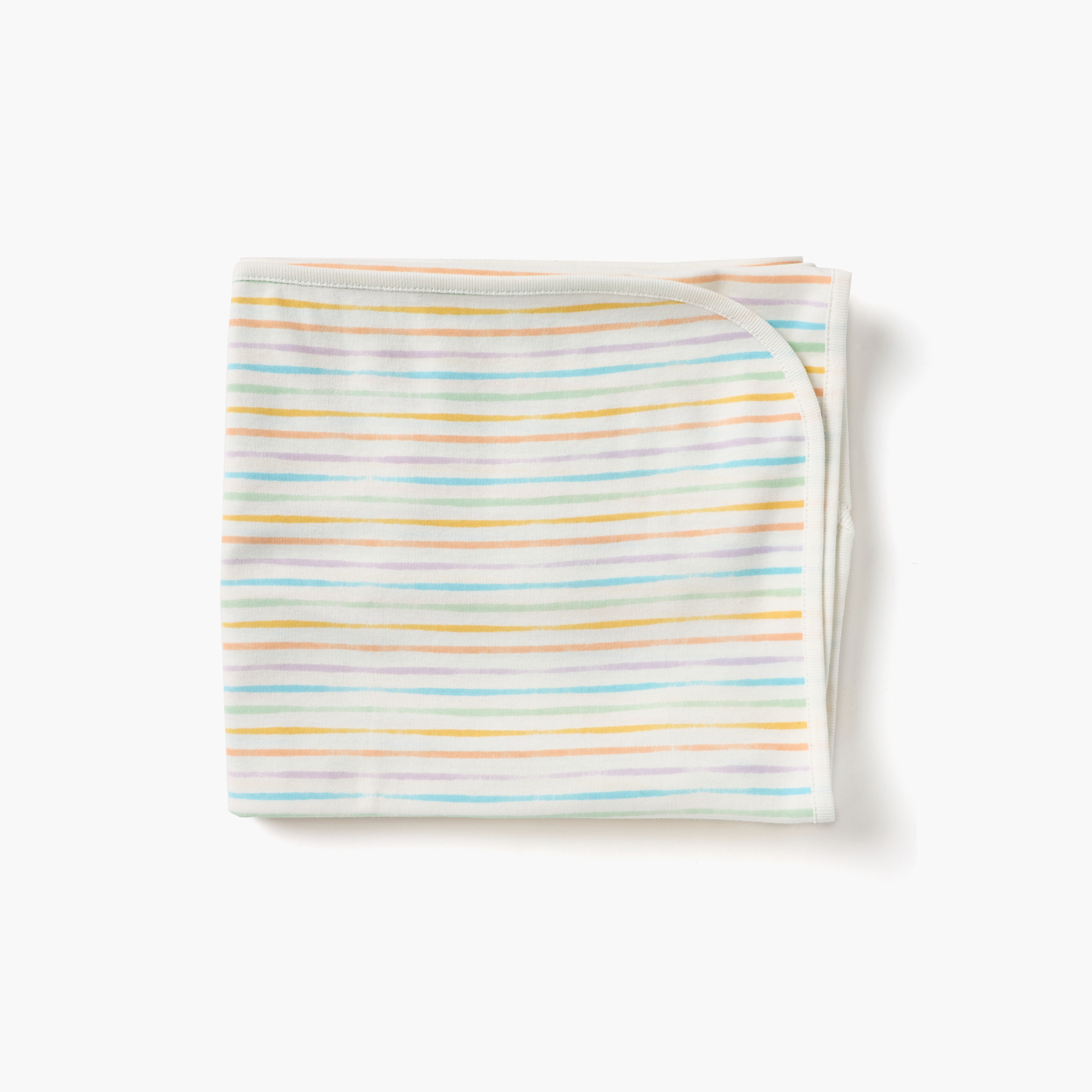 Juniors Striped Receiving Blanket - 70x70 cm-baby-nursery-blanketsandswaddles-receivingblankets-image-1