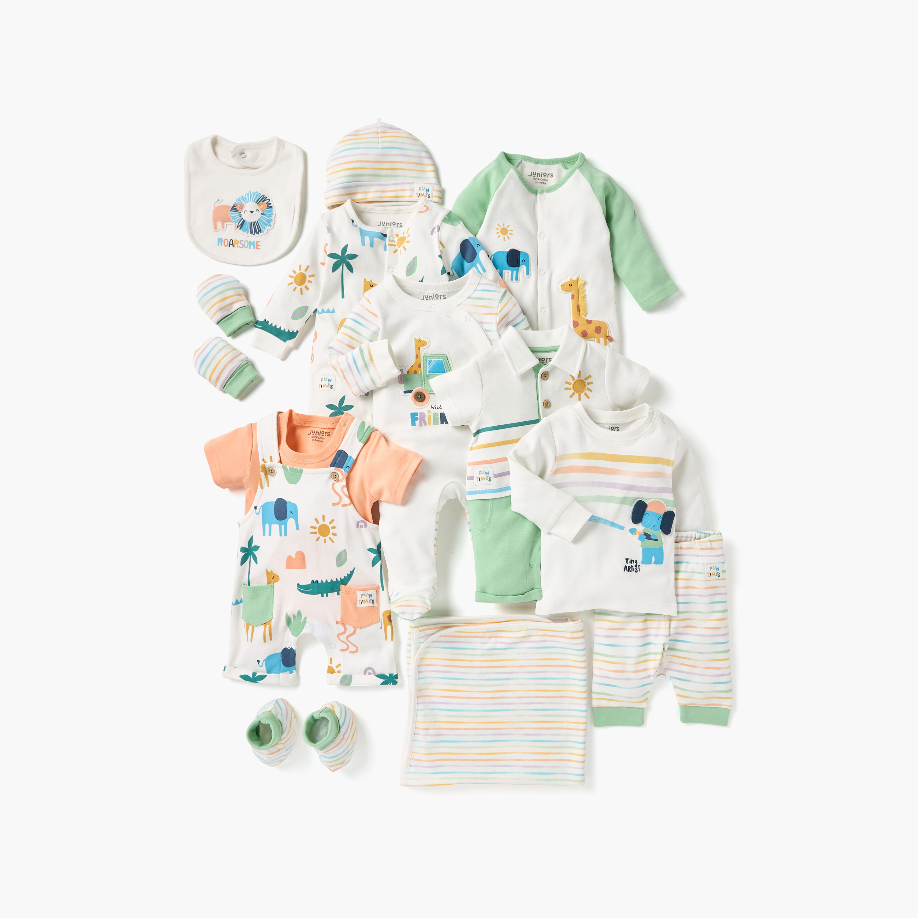 Juniors Striped Receiving Blanket - 70x70 cm-baby-nursery-blanketsandswaddles-receivingblankets-image-4