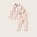 Juniors Polka Dot Print Full Sleeves Shirt and Pyjama Set-Pyjama Sets-thumbnail-0