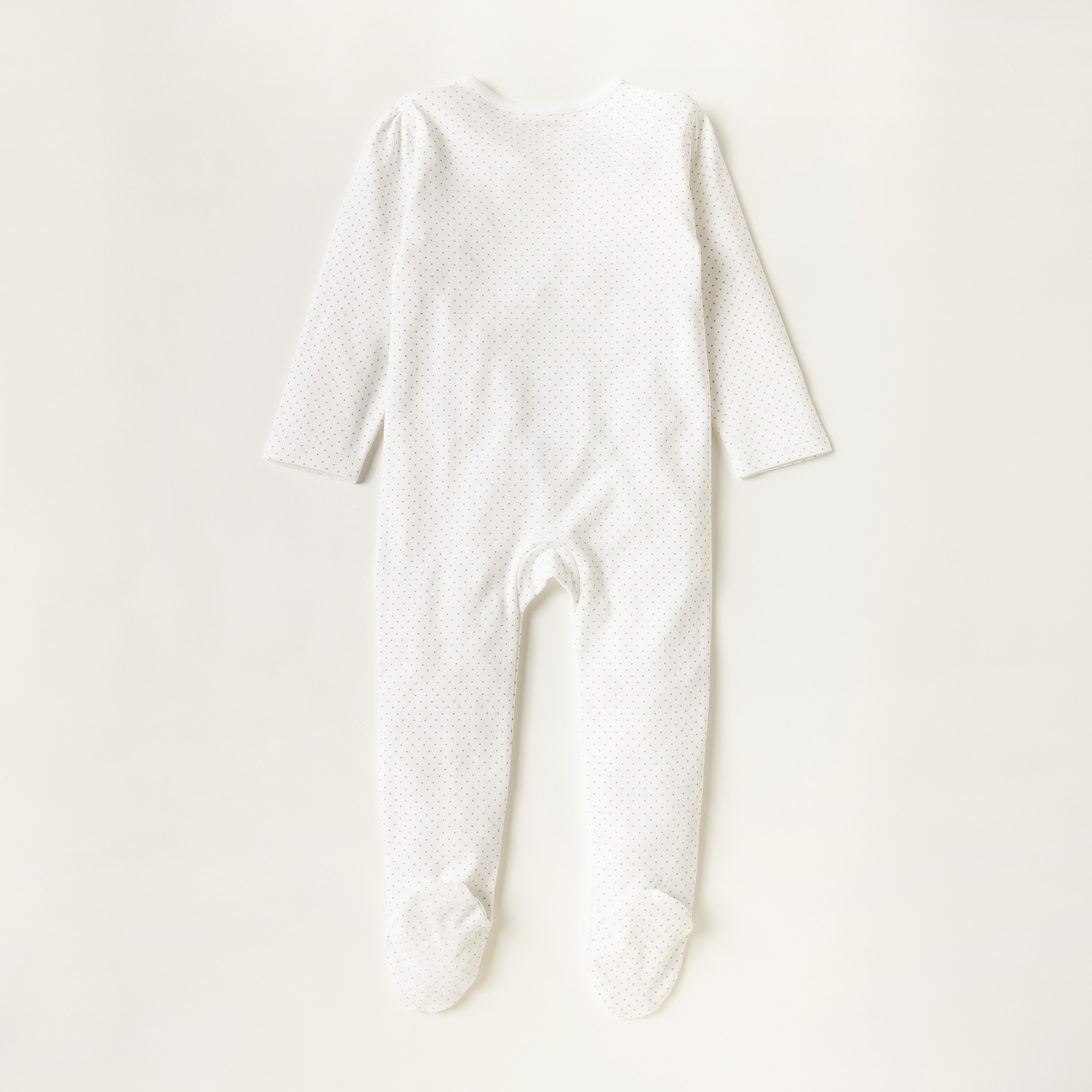 Juniors Printed Closed Feet Sleepsuit with Snap Button Closure-baby-girls-clothing-nightwear-sleepsuits-image-4
