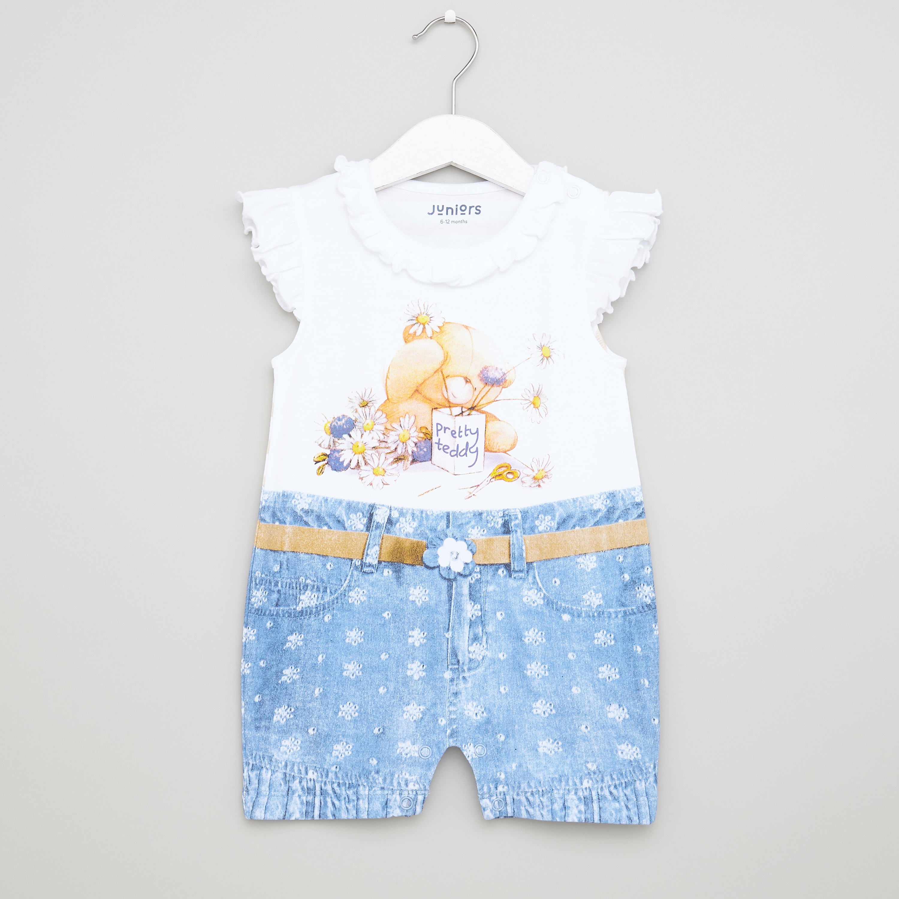 أفرول بأكمام كاب وطبعات من جونيورز-baby-girls-clothing-rompers-image-1