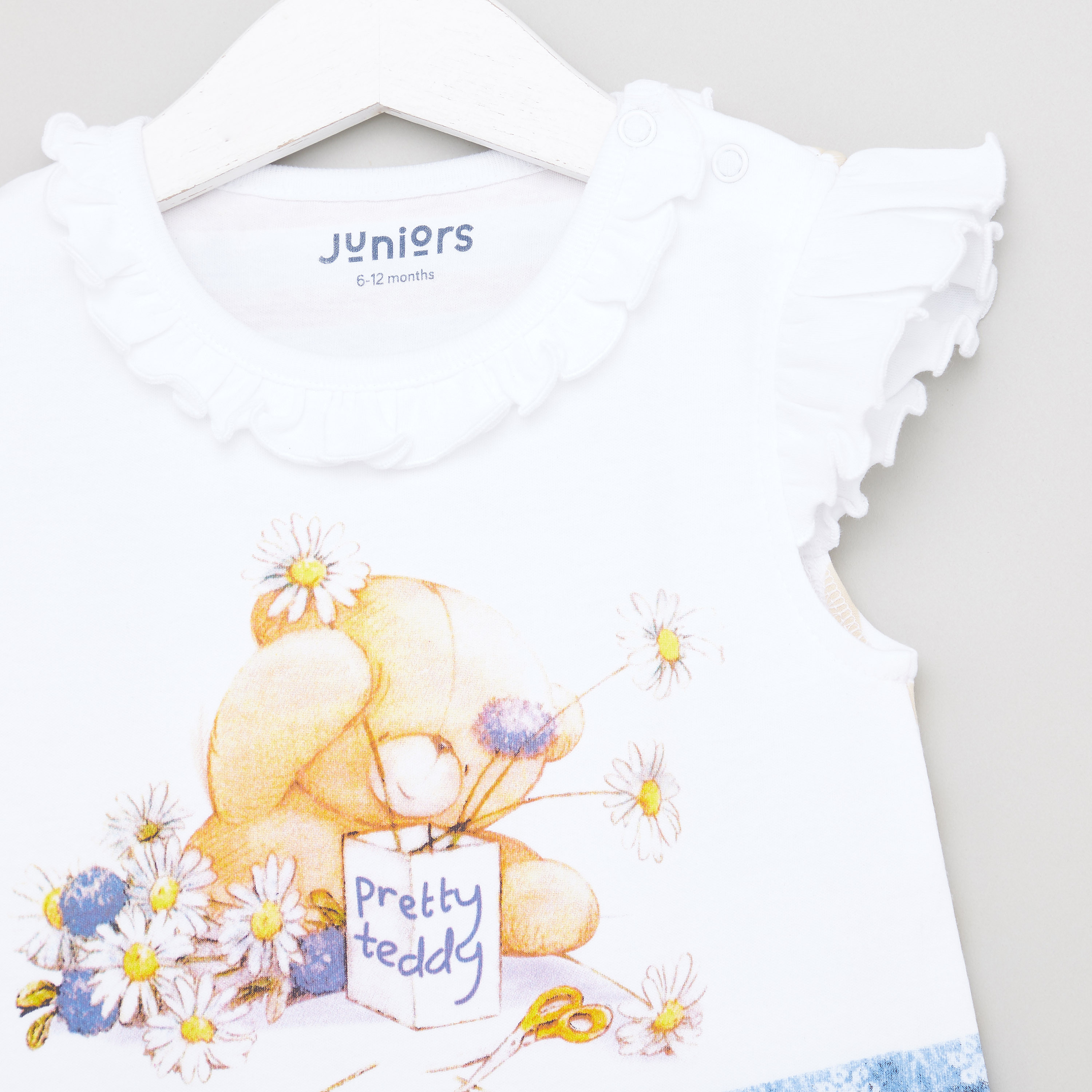 أفرول بأكمام كاب وطبعات من جونيورز-baby-girls-clothing-rompers-image-2