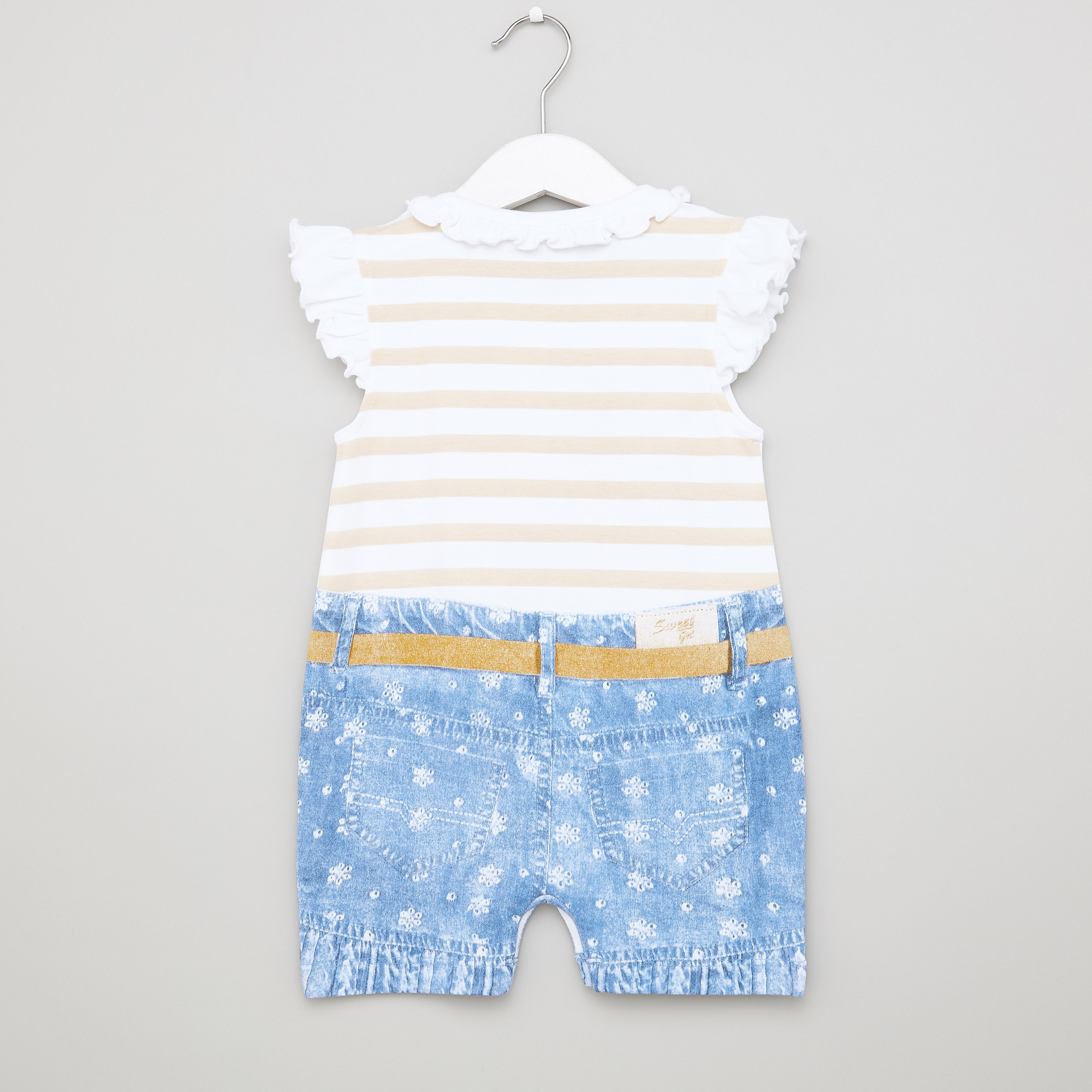 أفرول بأكمام كاب وطبعات من جونيورز-baby-girls-clothing-rompers-image-3
