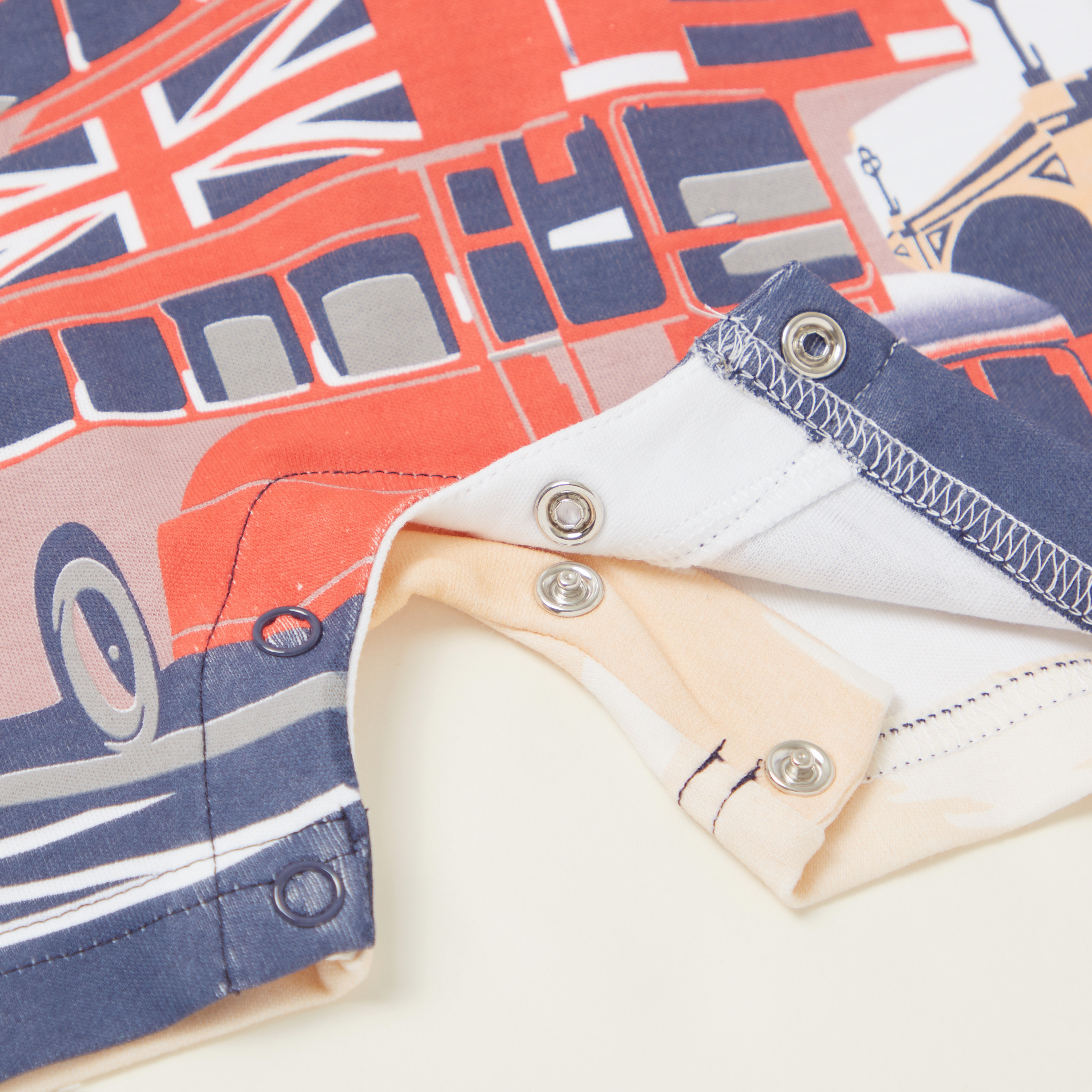 Juniors London Print Romper with Short Sleeves-baby-boys-clothing-rompers-image-3