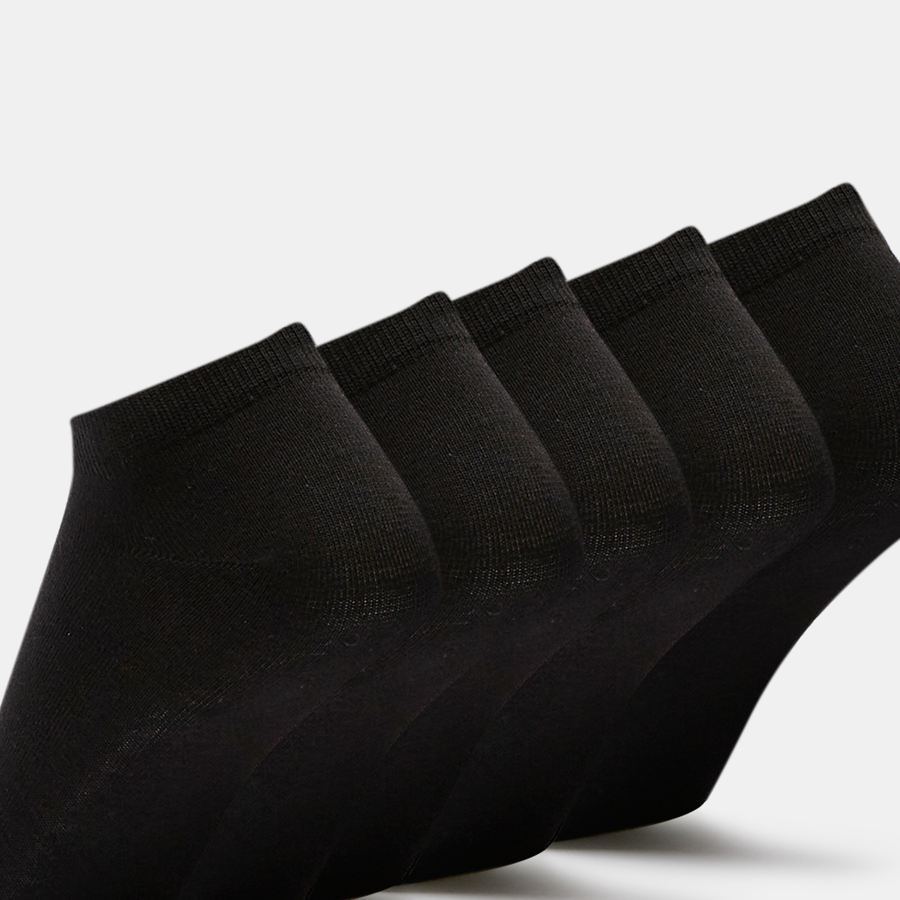 طقم جوارب 5 أزواج سادة بطول الكاحل من شومارت-men-socks-image-3
