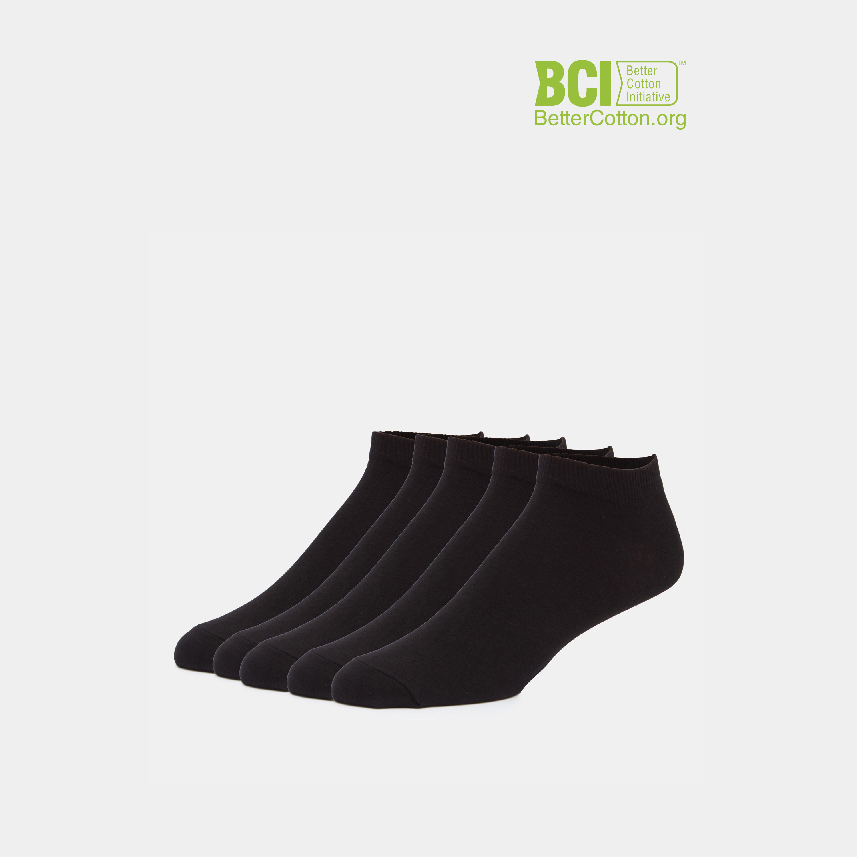 Solid Ankle Length Socks - Set of 5-men-socks-image-1