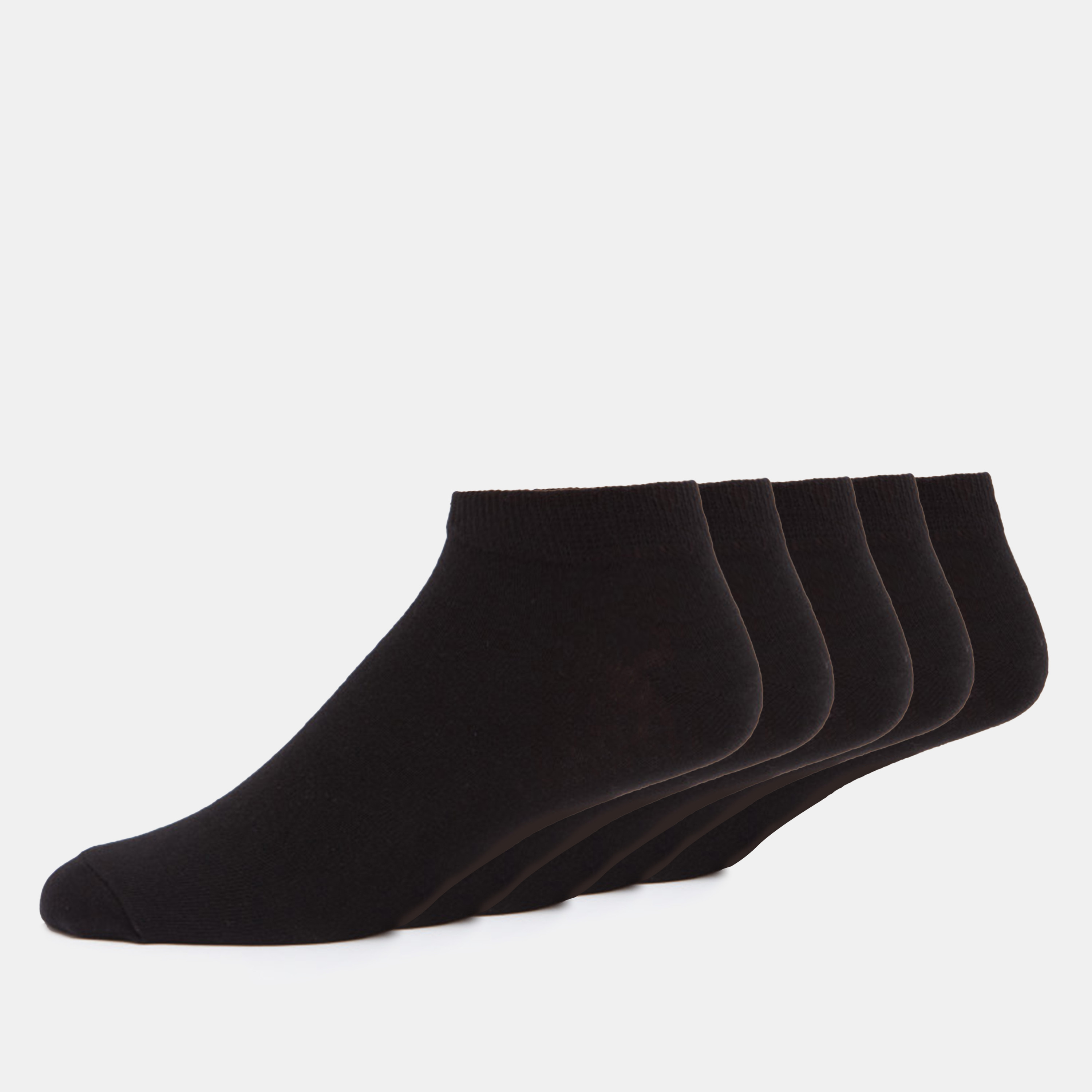 Solid Ankle Length Socks - Set of 5-men-socks-image-2