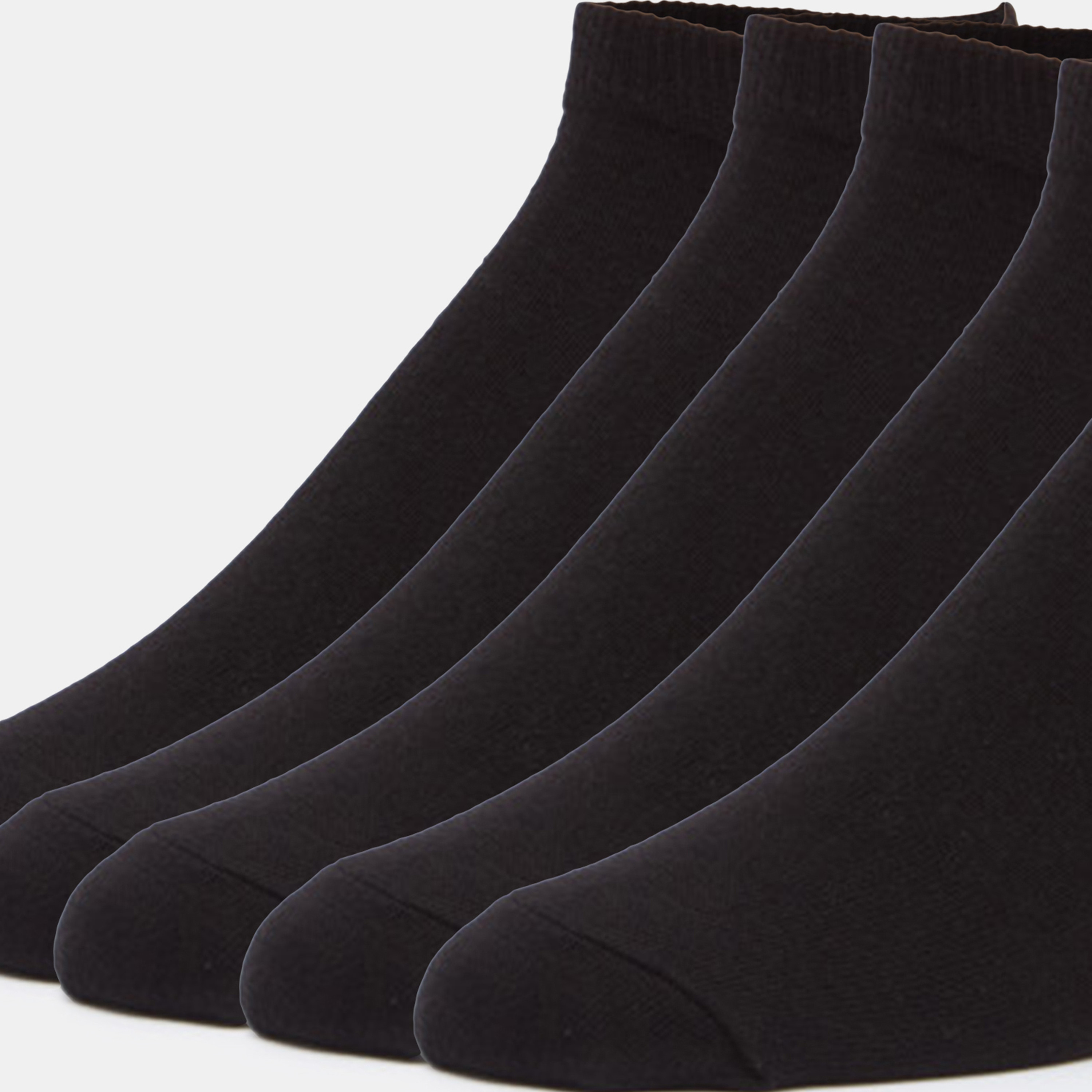 Solid Ankle Length Socks - Set of 5-men-socks-image-3