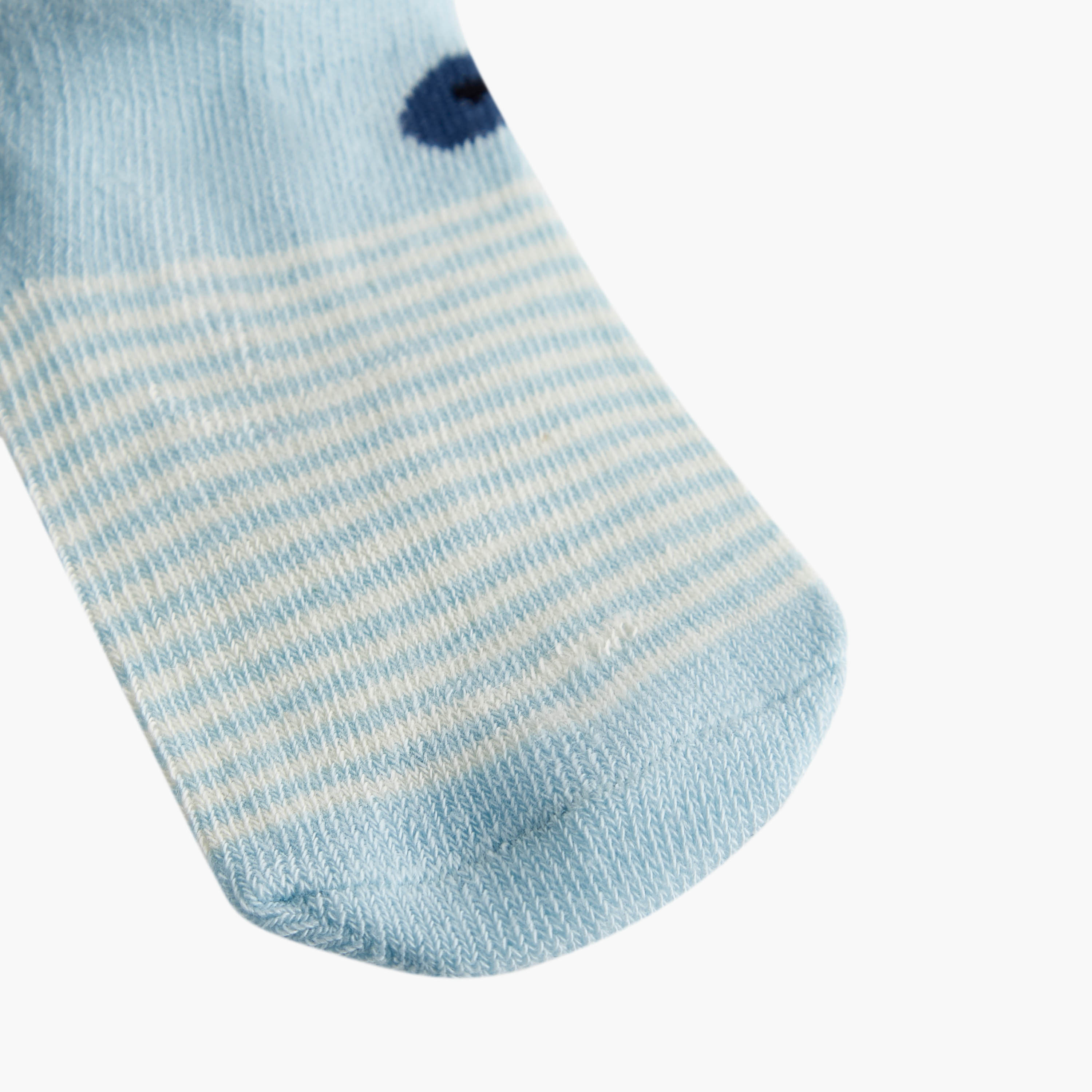 Barefeet Assorted Non Terry Ankle Length Socks - Set of 5-baby-girls-accessories-socks-image-5