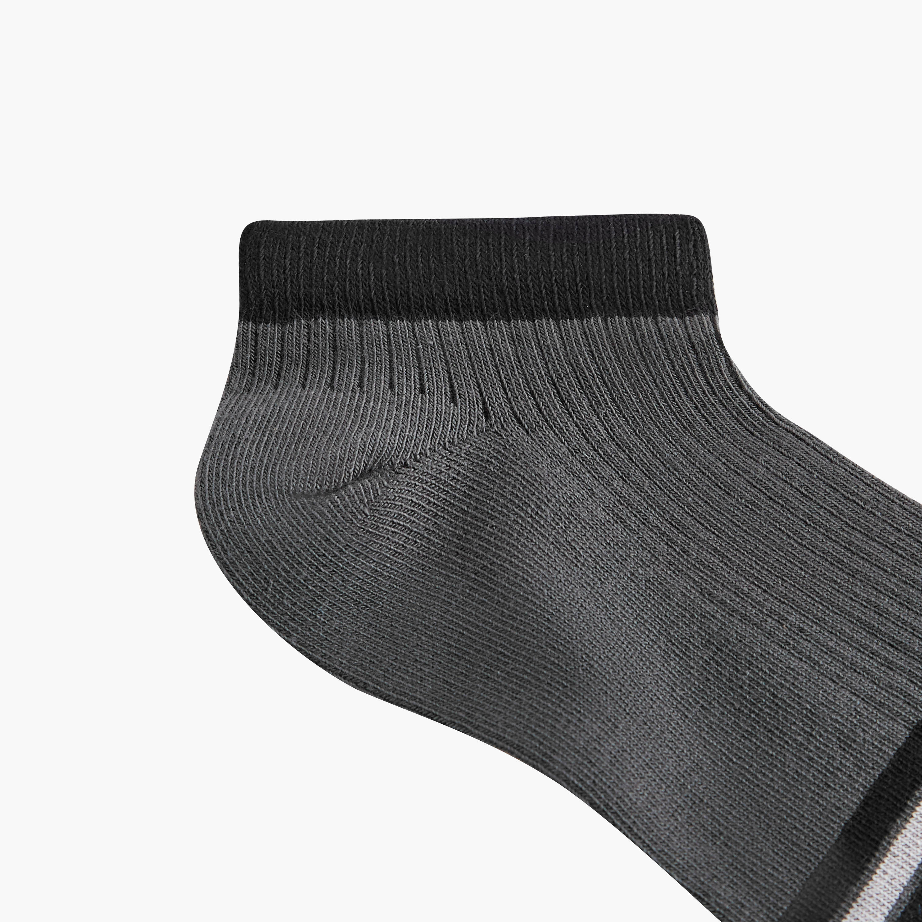 Duchini Striped Ankle Length Socks - Set of 5-men-socks-image-5
