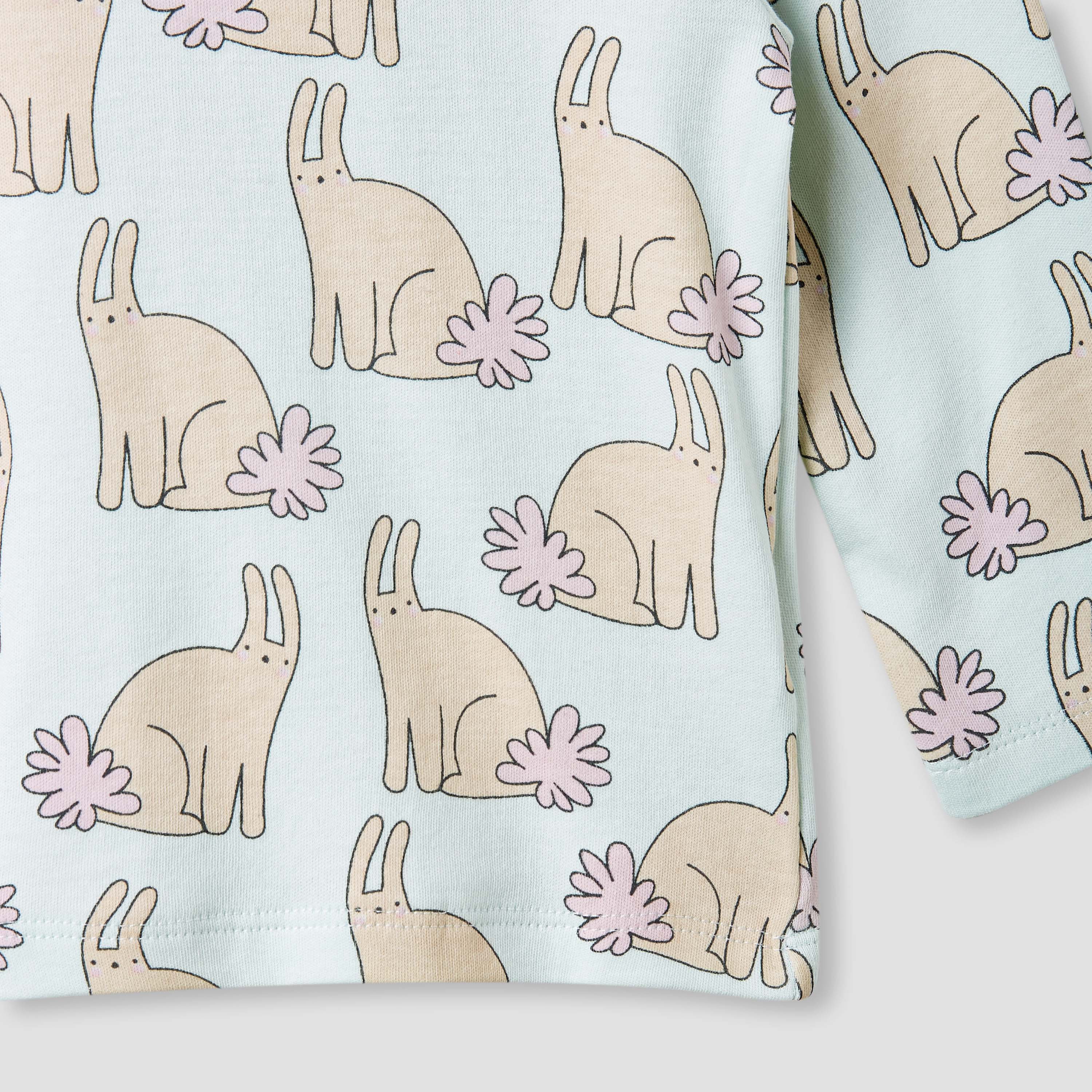 Juniors Animal Print T-shirt and Pyjamas - Set of 4-baby-girls-clothing-nightwear-pyjamasets-image-11